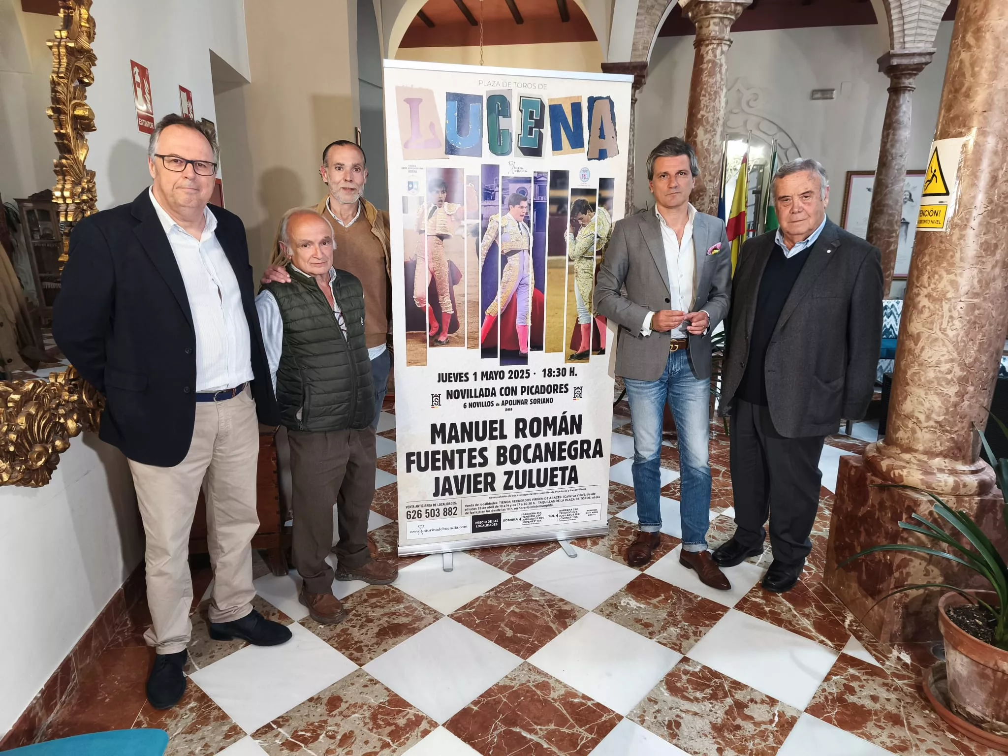 Un momento de la presentación del festejo taurino del próximo 1 de mayo