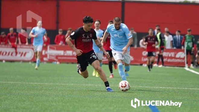 Una jugada del partido entre Puente Genil y Ciudad de Lucena