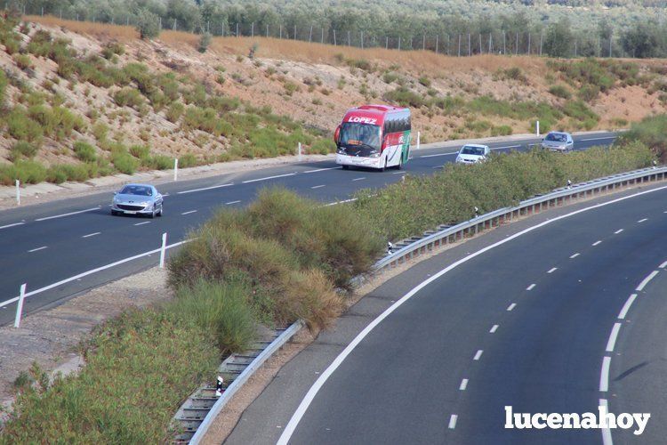 Autovía A45 a su paso por Lucena