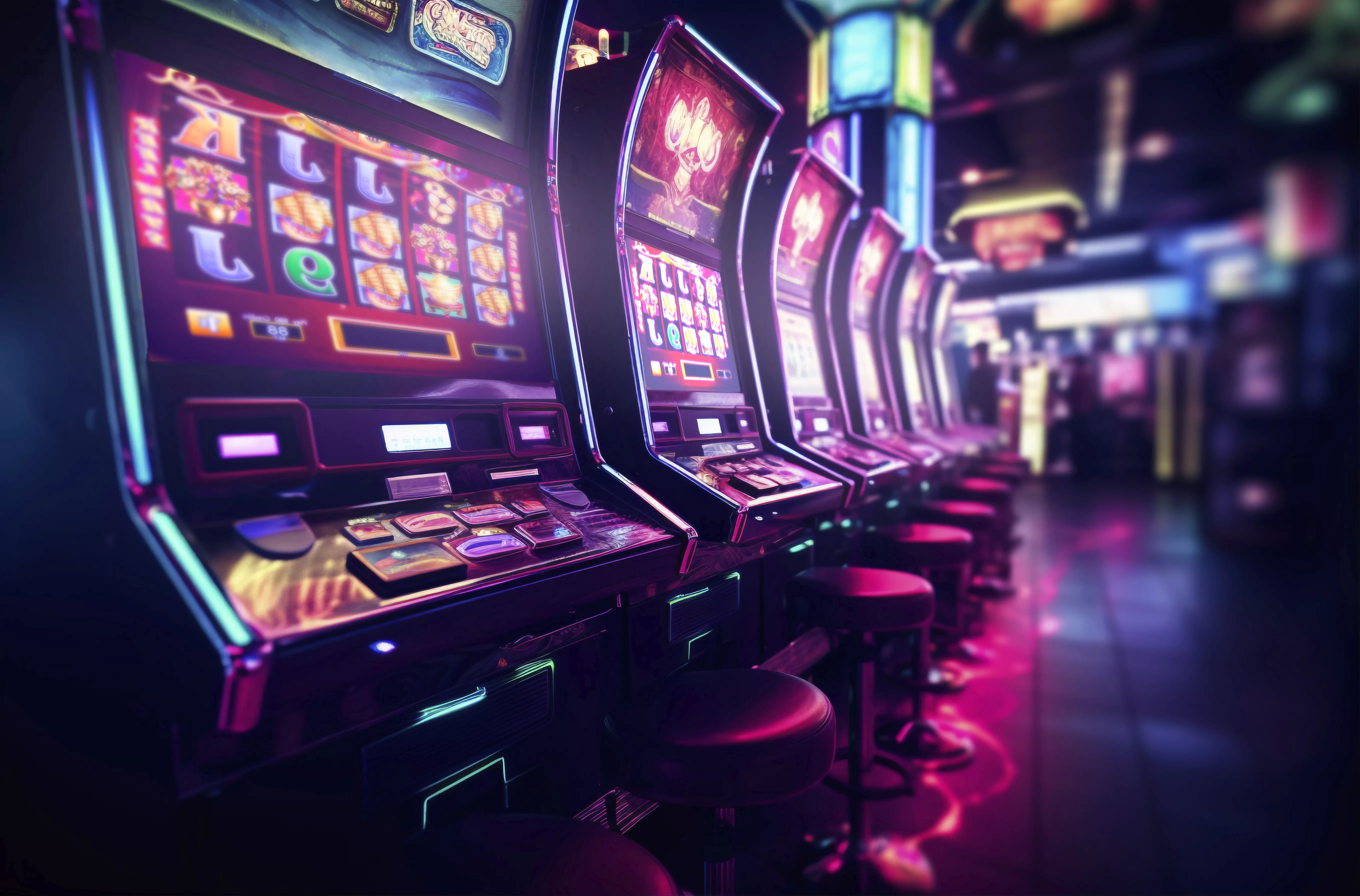 Tragaperras en un casino