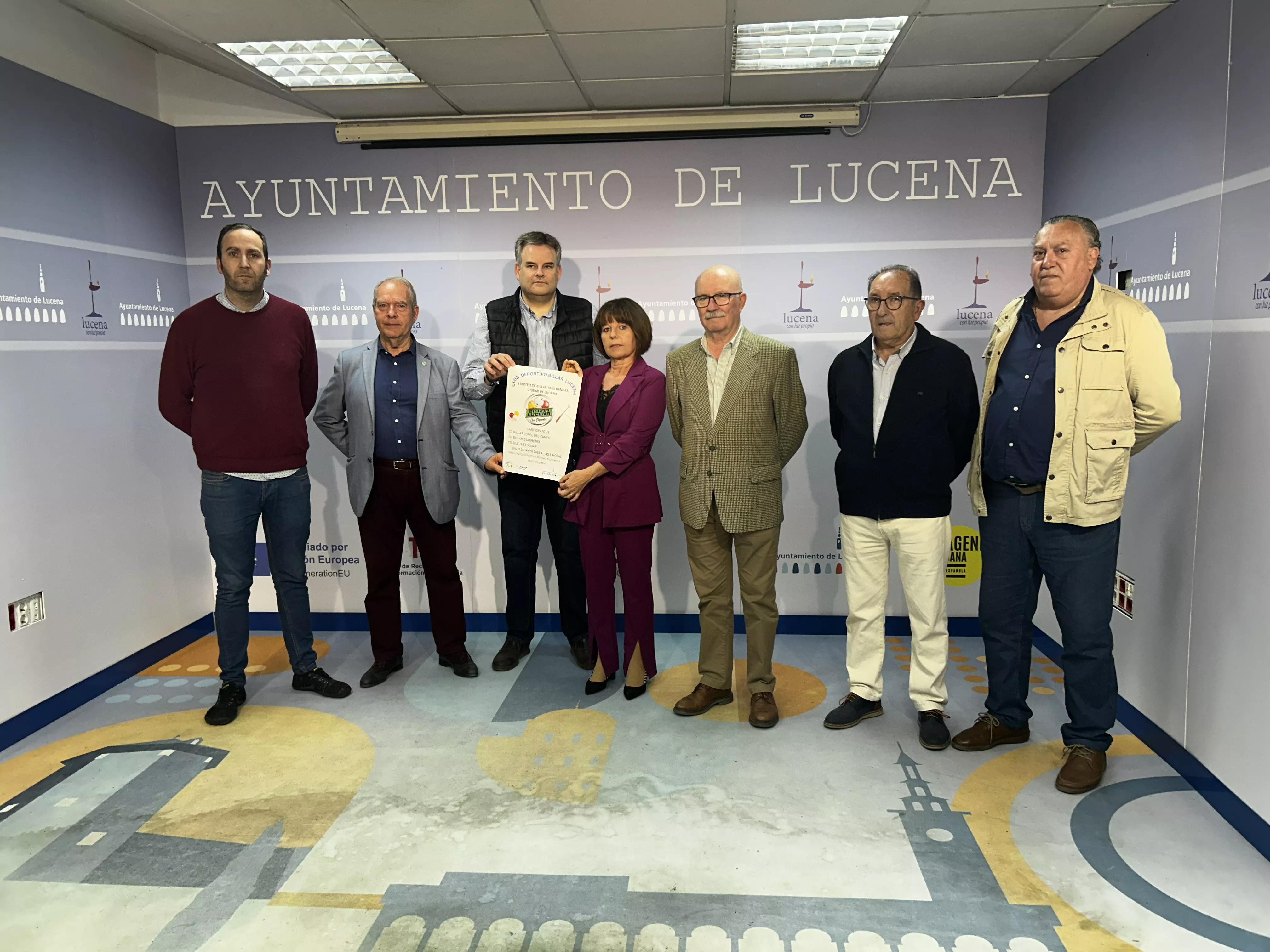 Presentación del torneo de billar que se celebrará este fin de semana en Lucena