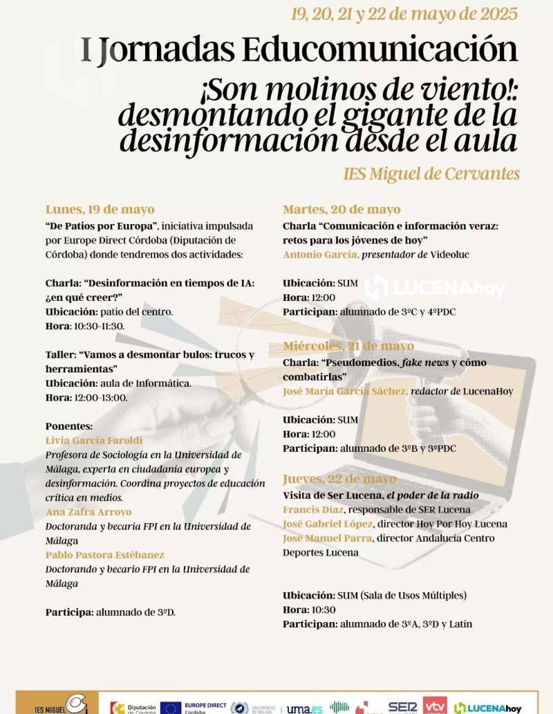 Programa de las jornadas Programa de las jornadas