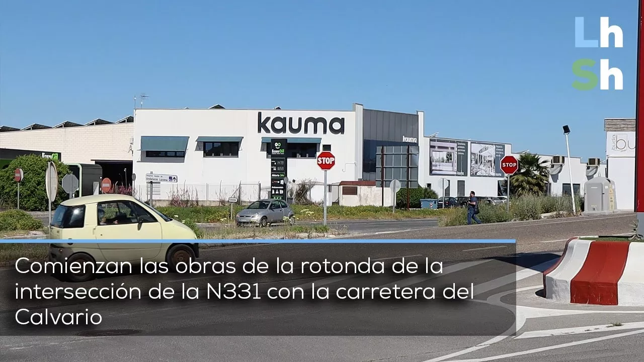 Obras en la rotonda del Calvario