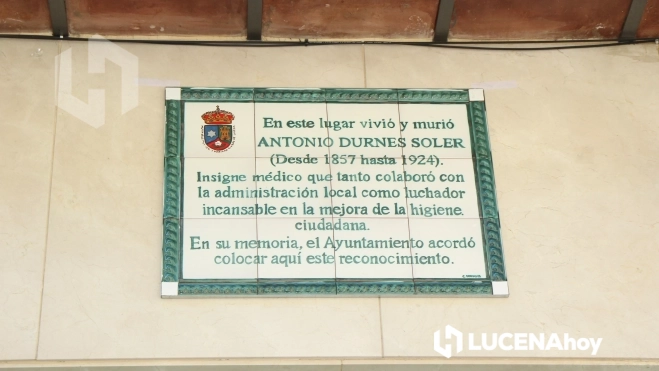 Placa en conmemoración a Antonio Durnes Soler Placa en conmemoración a Antonio Durnes Soler