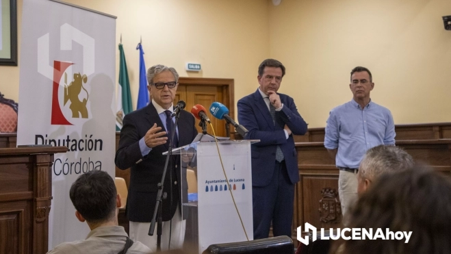 El presidente de la Diputación, Salvador fuentes, se dirige a los beneficiarios del programa ‘Sueña y Crea’ en Lucena El presidente de la Diputación, Salvador fuentes, se dirige a los beneficiarios del programa ‘Sueña y Crea’ en Lucena