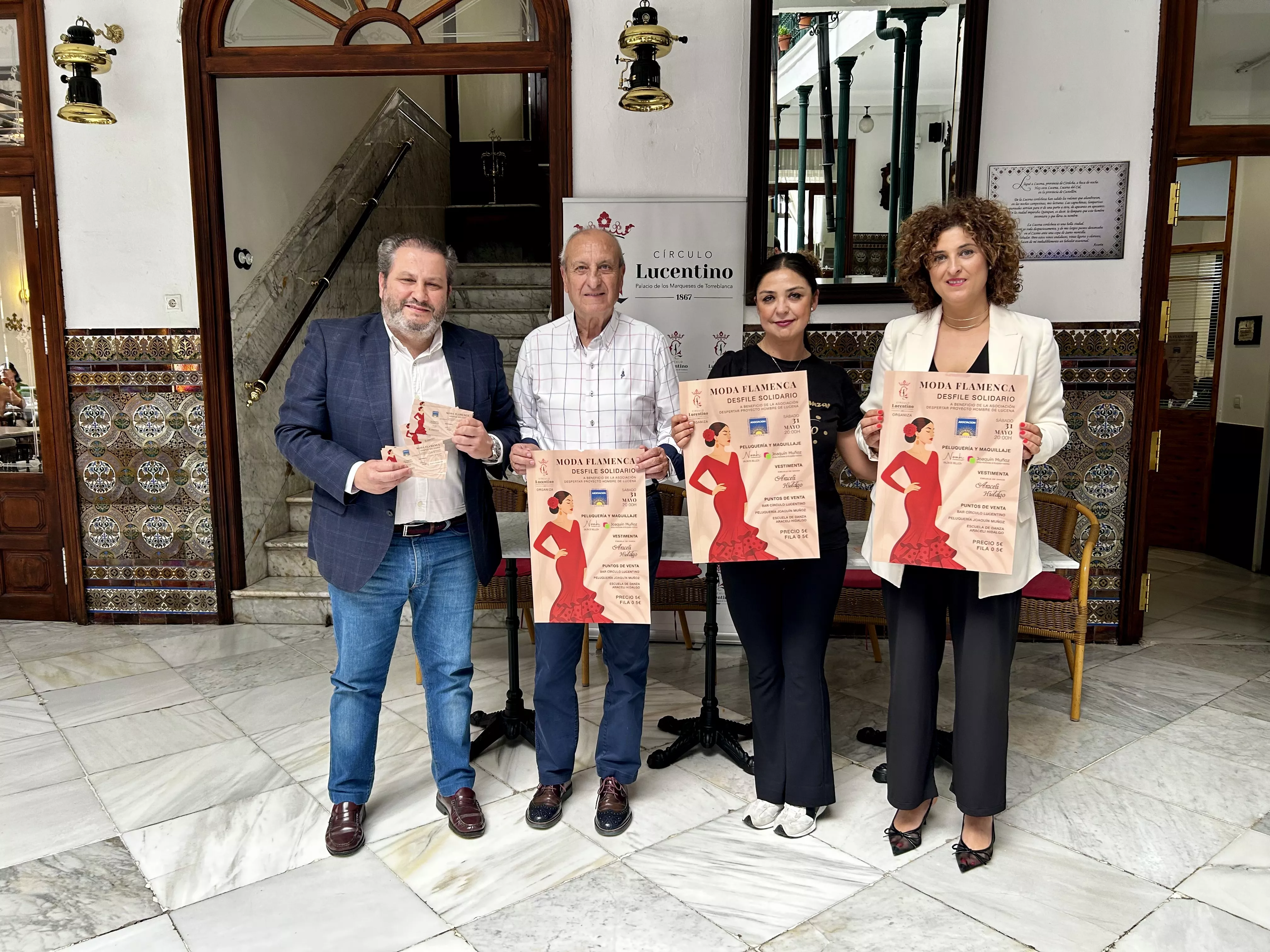 Un momento de la presentación de este evento solidario a beneficio de 'Despertar Lucena' organizado por el Círculo Lucentino