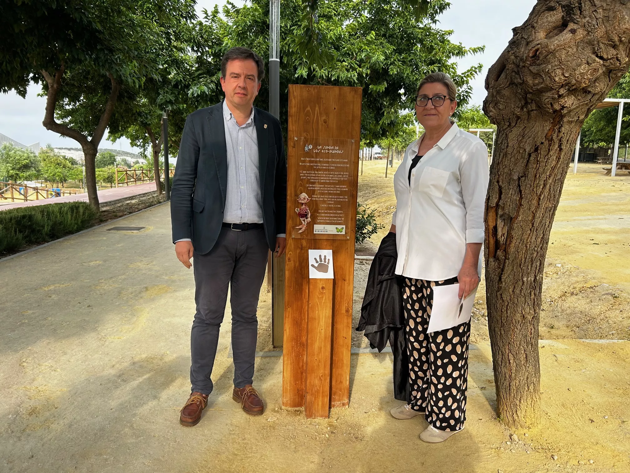 Aurelio Fernández y Charo Valverde durante la presentación de las actividades del Día del Medio Ambiente