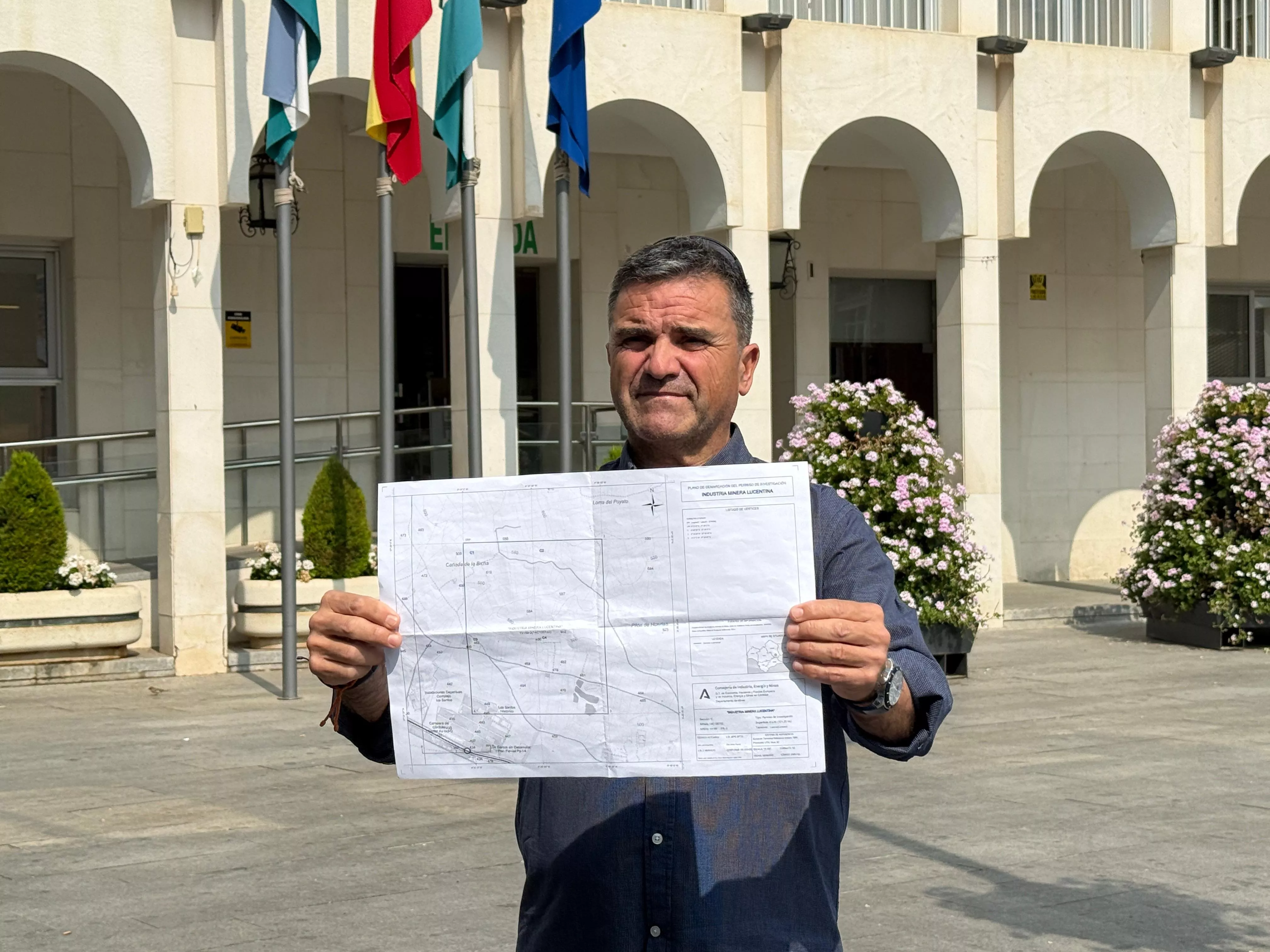 José Antonio Ranchal durante la rueda de prensa de Mejorana, esta mañana en la Plaza Nueva