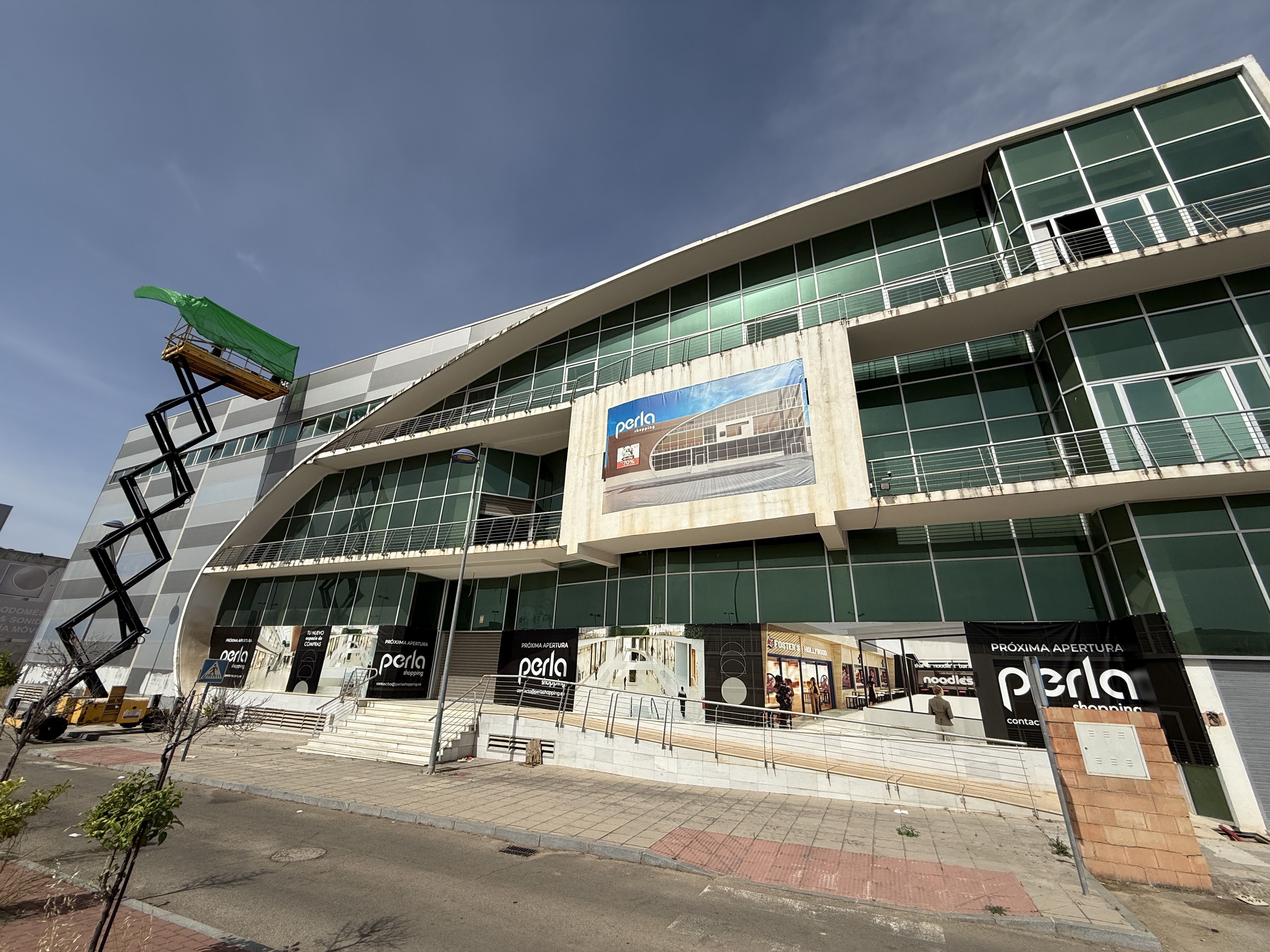 Imagen de las instalaciones que albergarán el nuevo centro comercial Perla Shopping en el Polígono de Los Polvillares