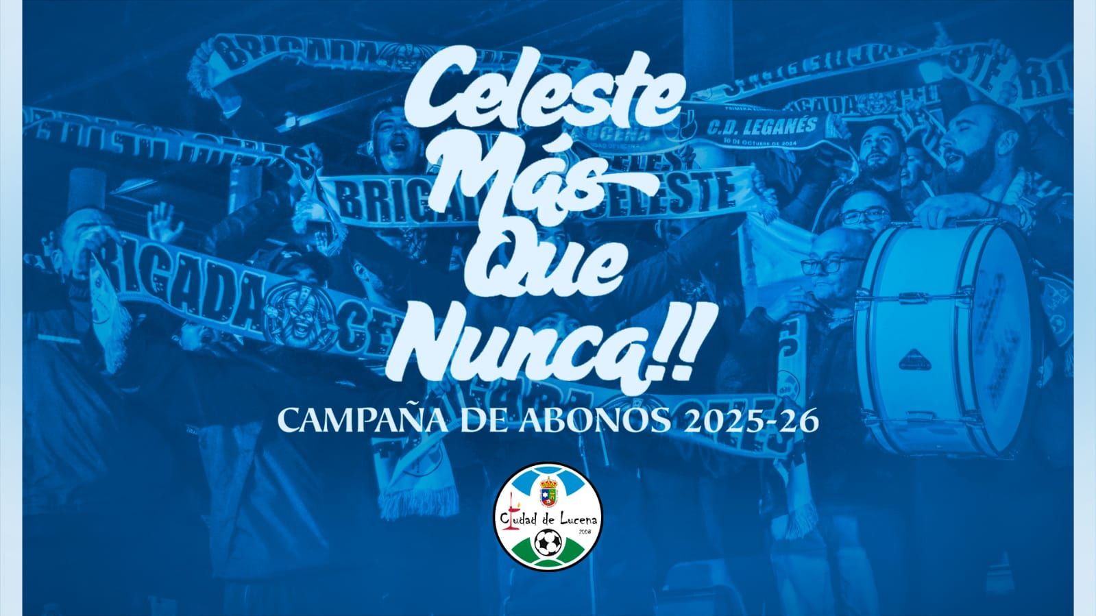 Elemento promocional de la campaña del Ciudad de Lucena