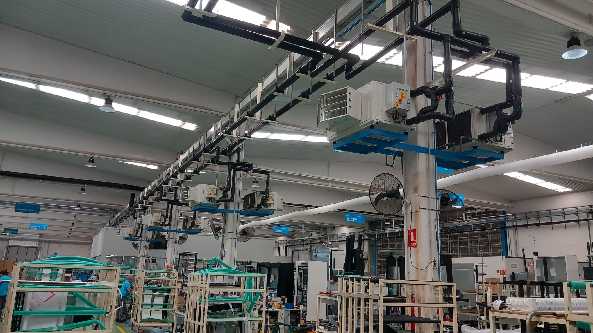 Interior de las instalaciones de Infrico Supermarket en las que se ha instalado el nuevo sistema de refrigeración