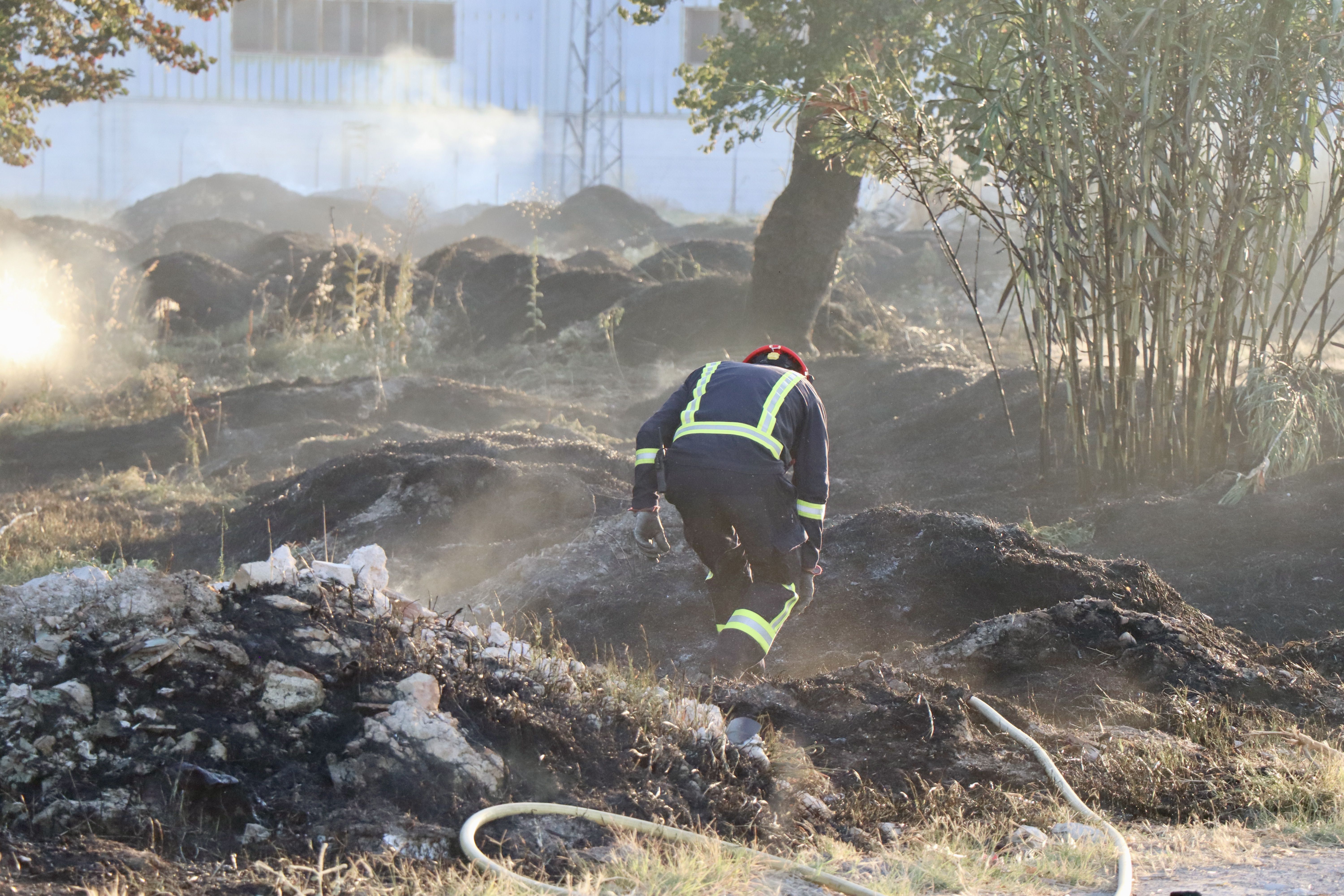 Incendio de pastos en El Cascajar