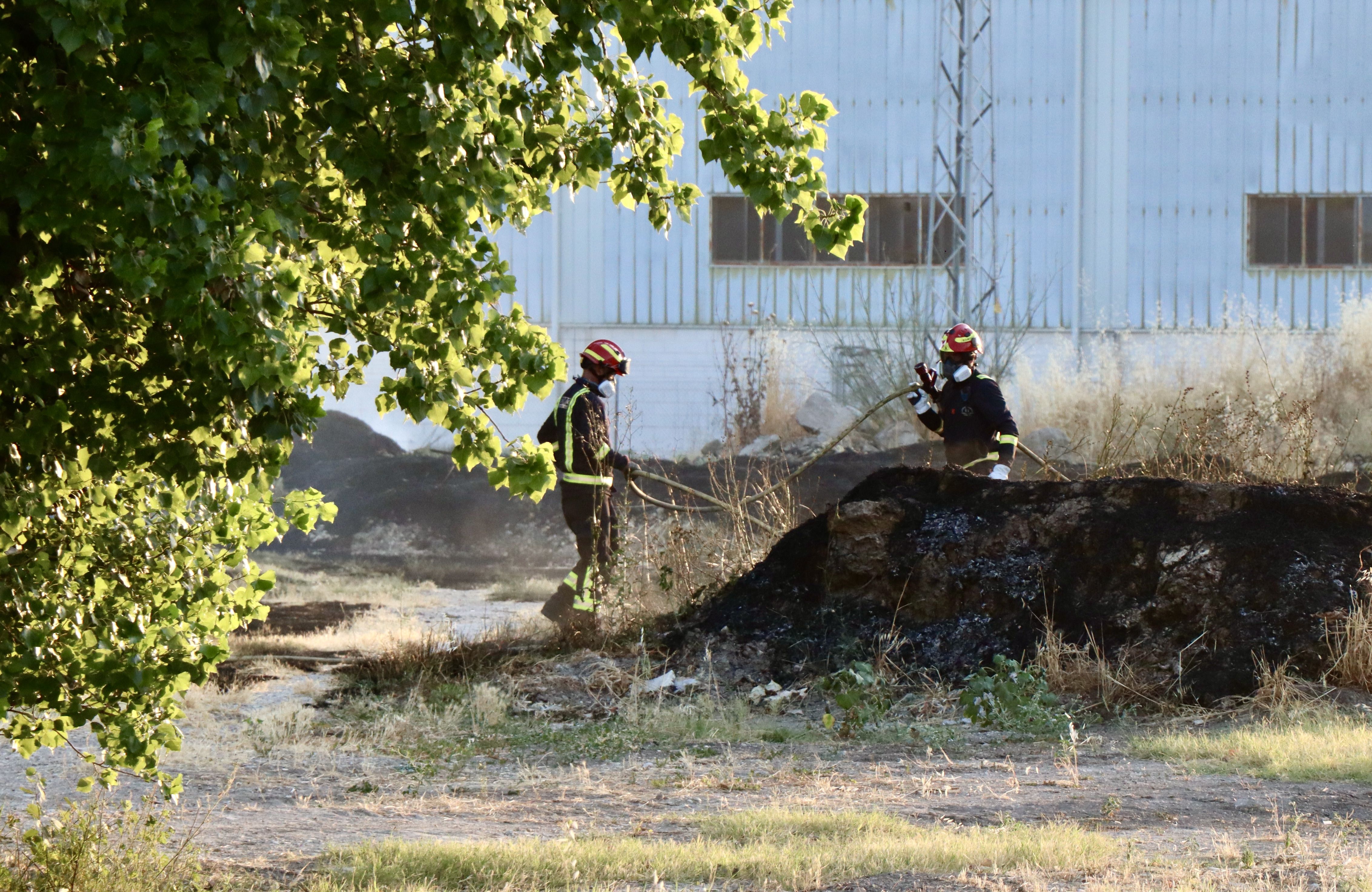 Incendio de pastos en El Cascajar
