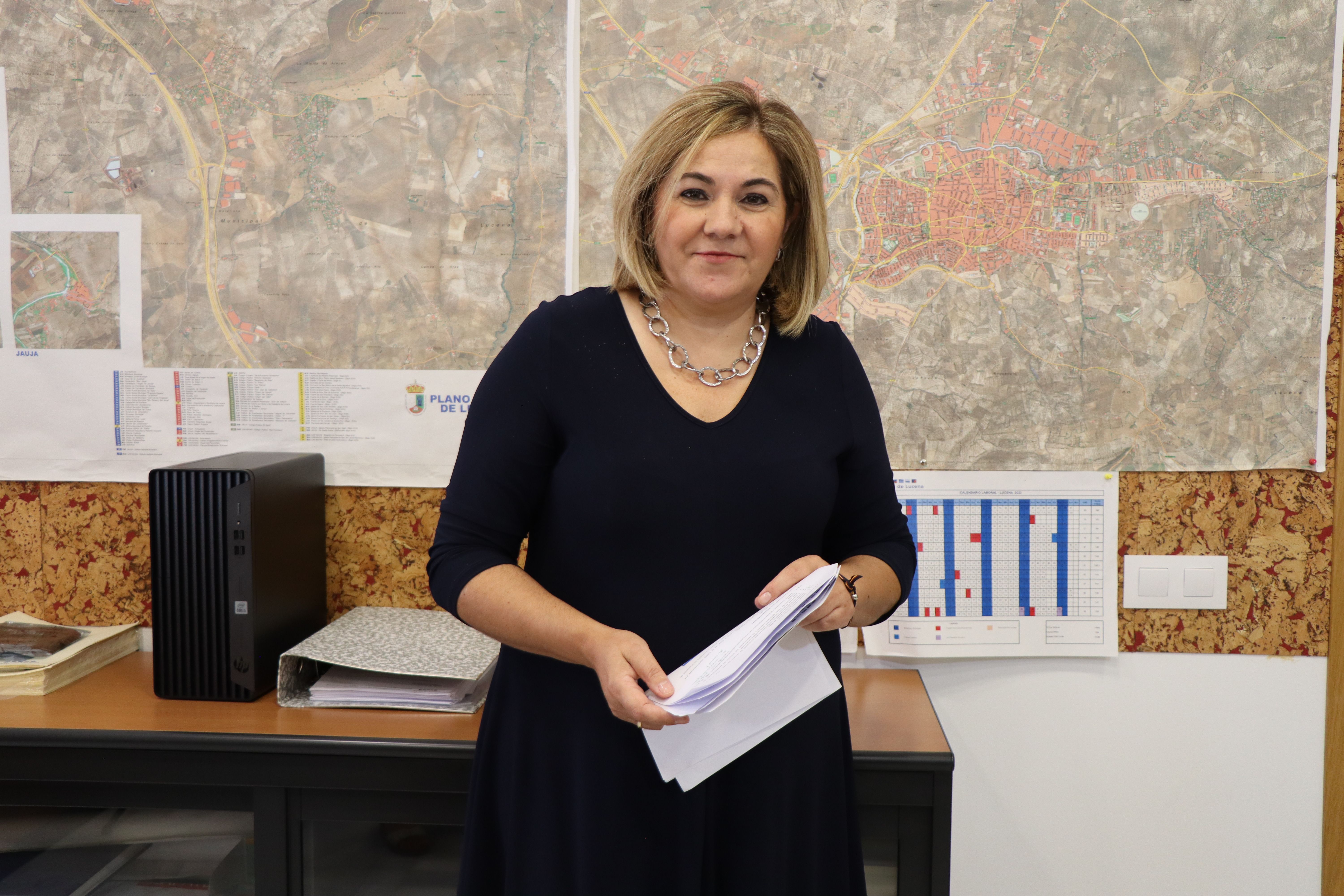 María de la Redondo, esta mañana en Aguas de Lucena