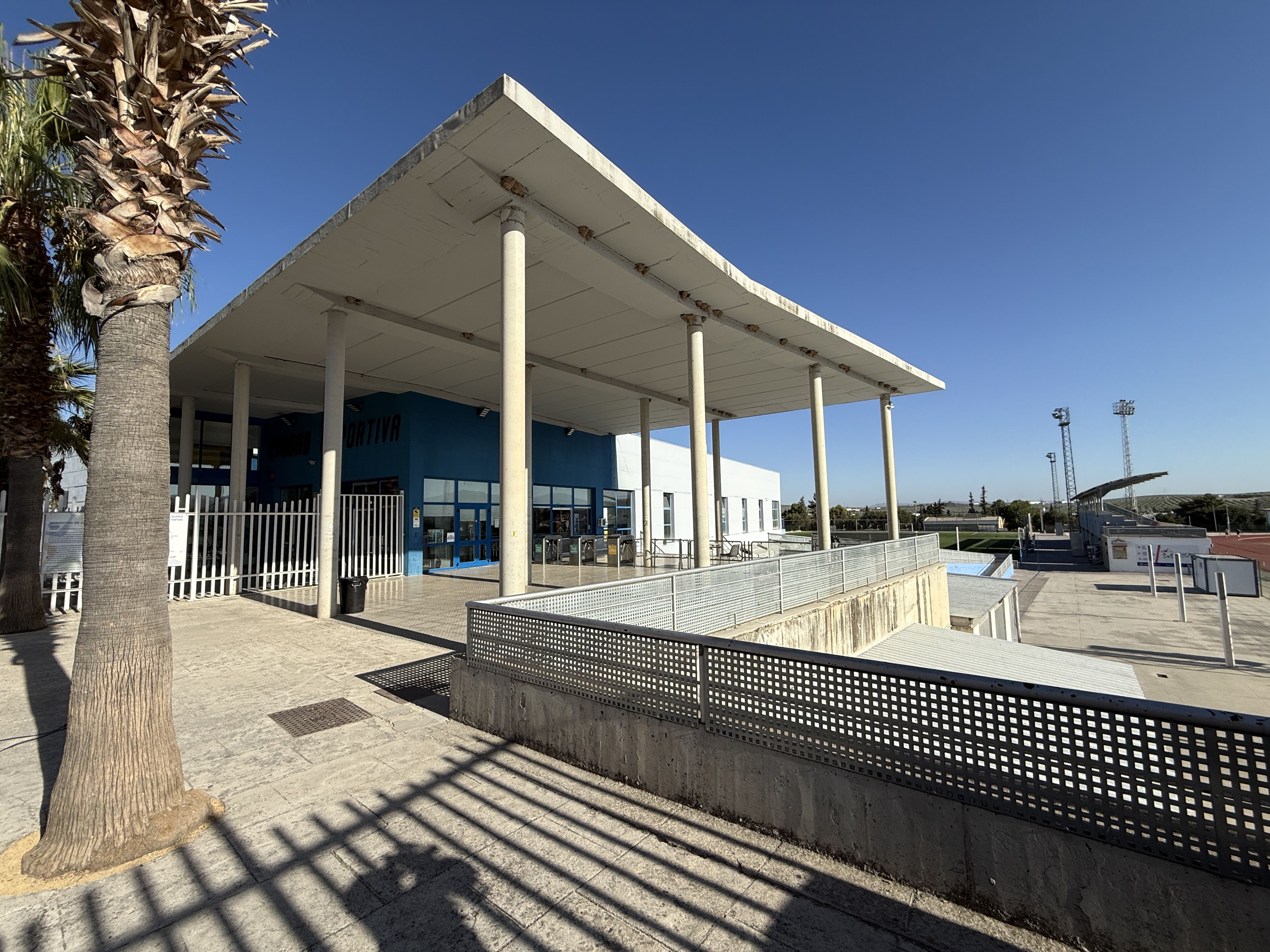 Emplazamiento donde se construirá el nuevo bar-cafetería de la Ciudad Deportiva