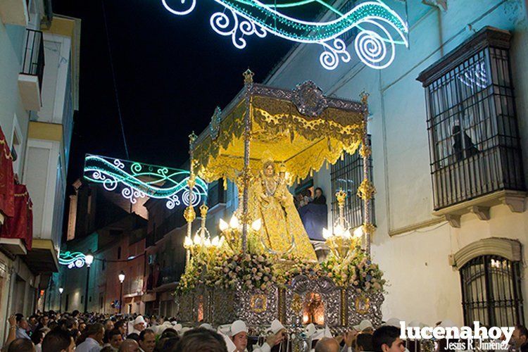  La Virgen de Araceli, en la procesión de su Día. 