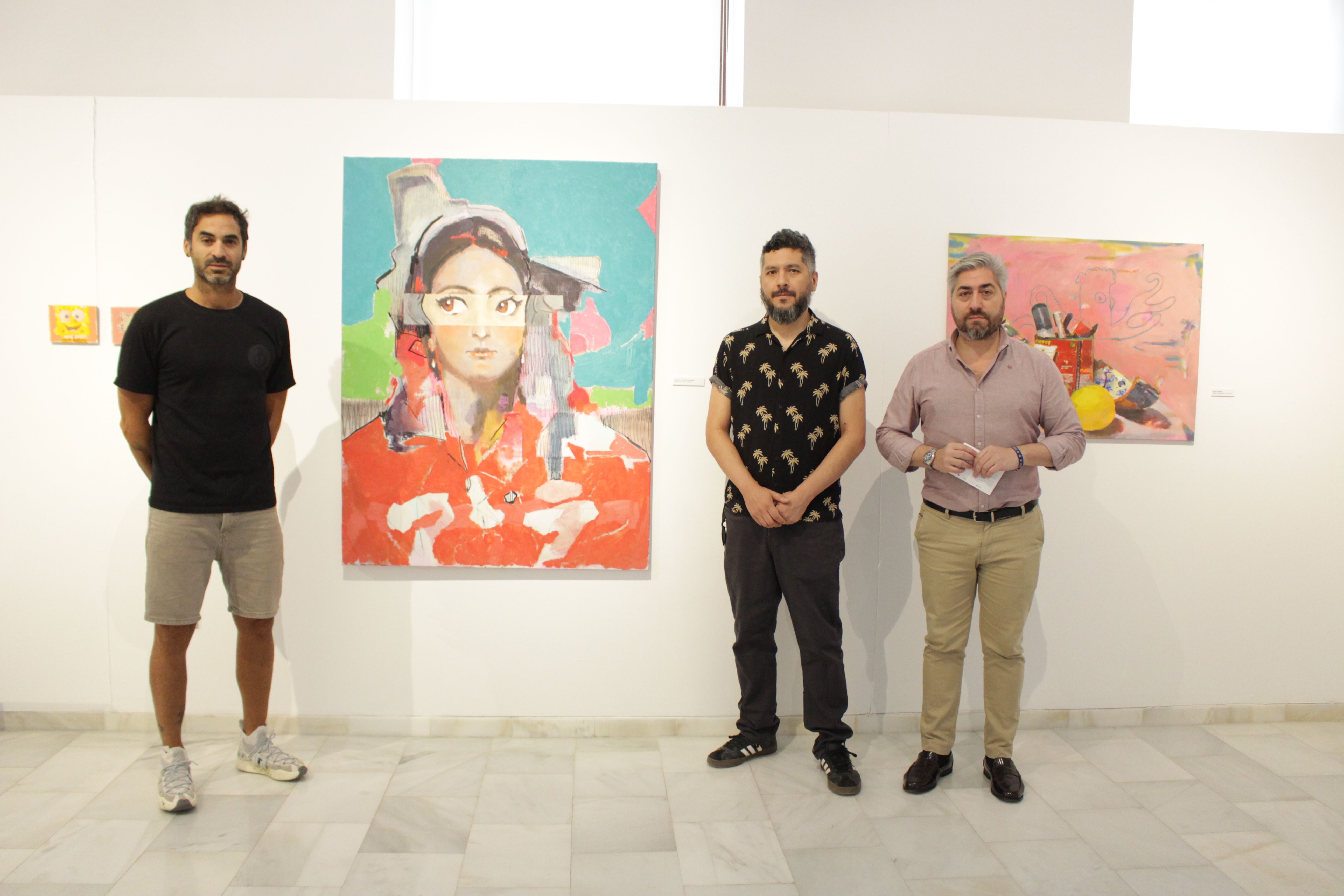 Jorge Torres, Erick Alcántara y Francisco Barbancho durante la presentación en la Sala Azul de la Casa de los Mora