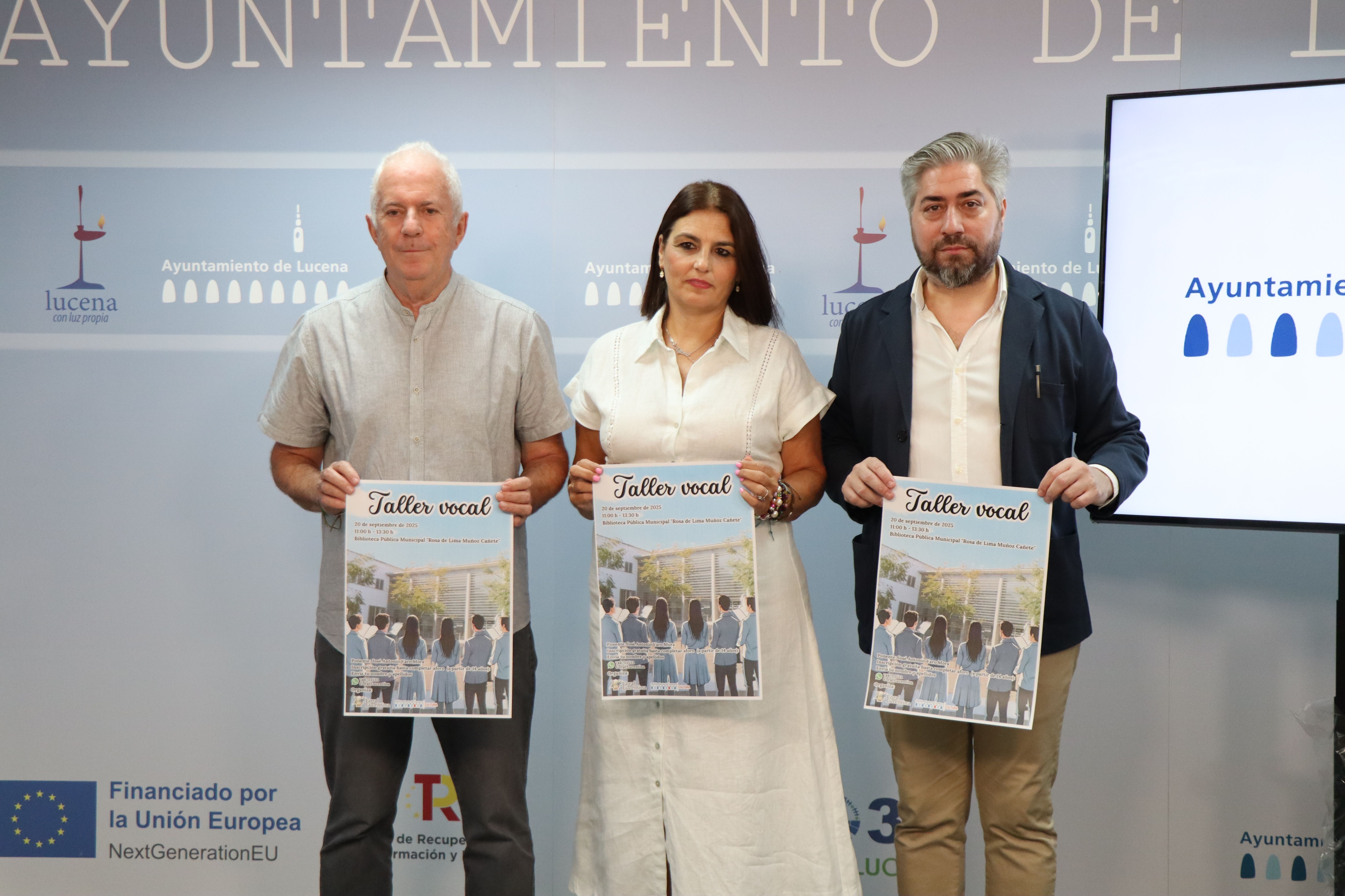 Presentación del taller vocal organizado por la Coral Lucentina