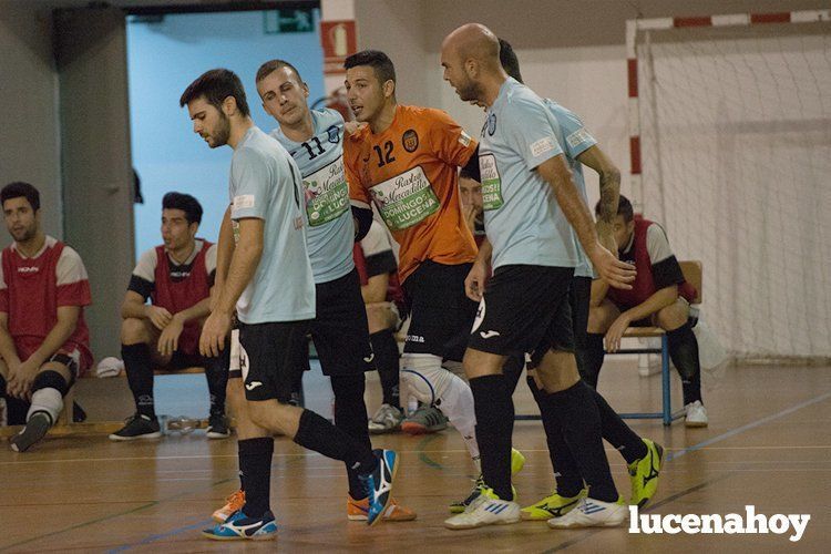  Los hombres del Lucena Futsal lograron ayer una merecida victoria. Foto: Sergio Rodríguez 