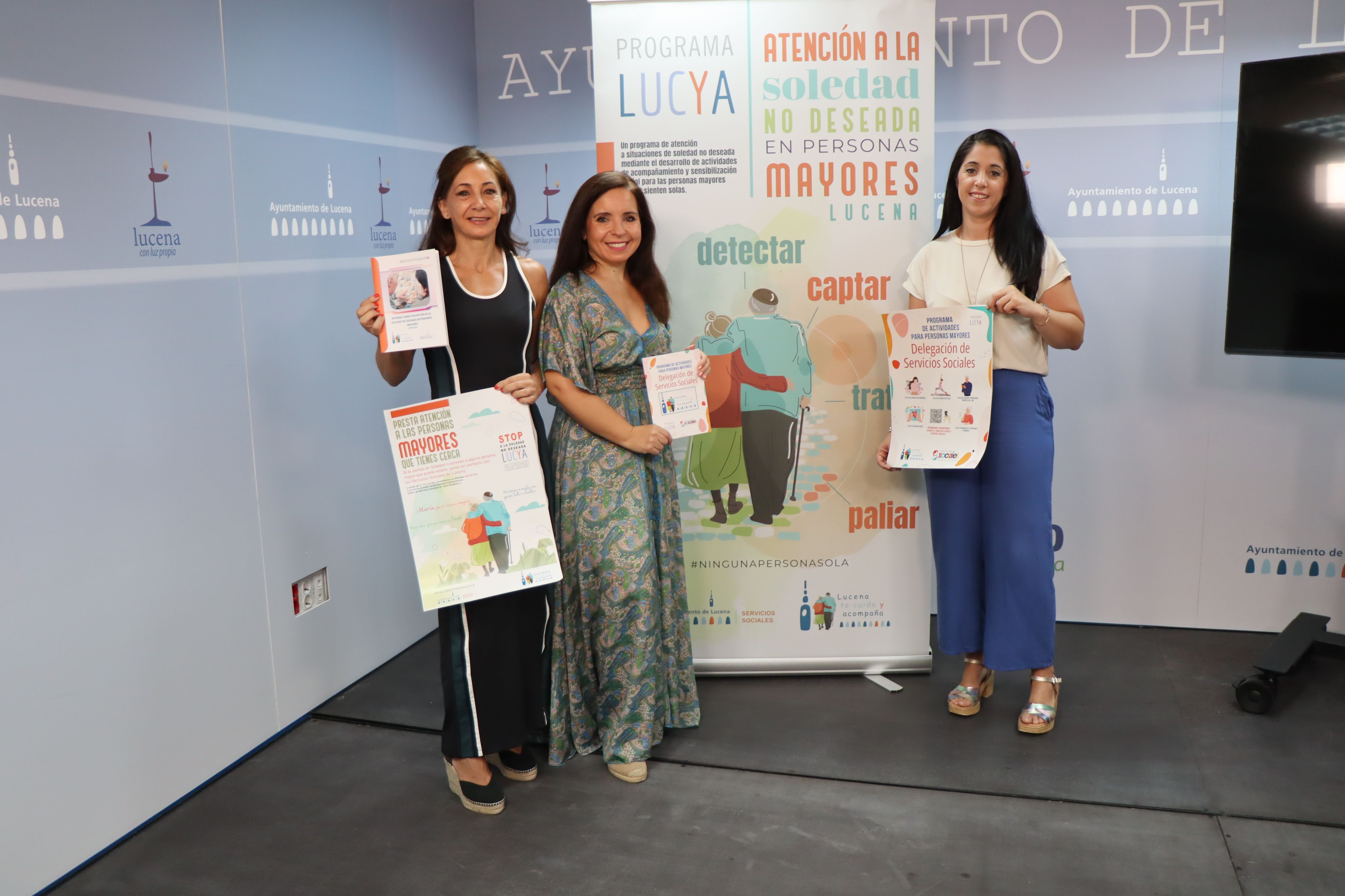 Presentación de la nueva programación del programa LUCYA, esta mañana en el Ayuntamiento de Lucena