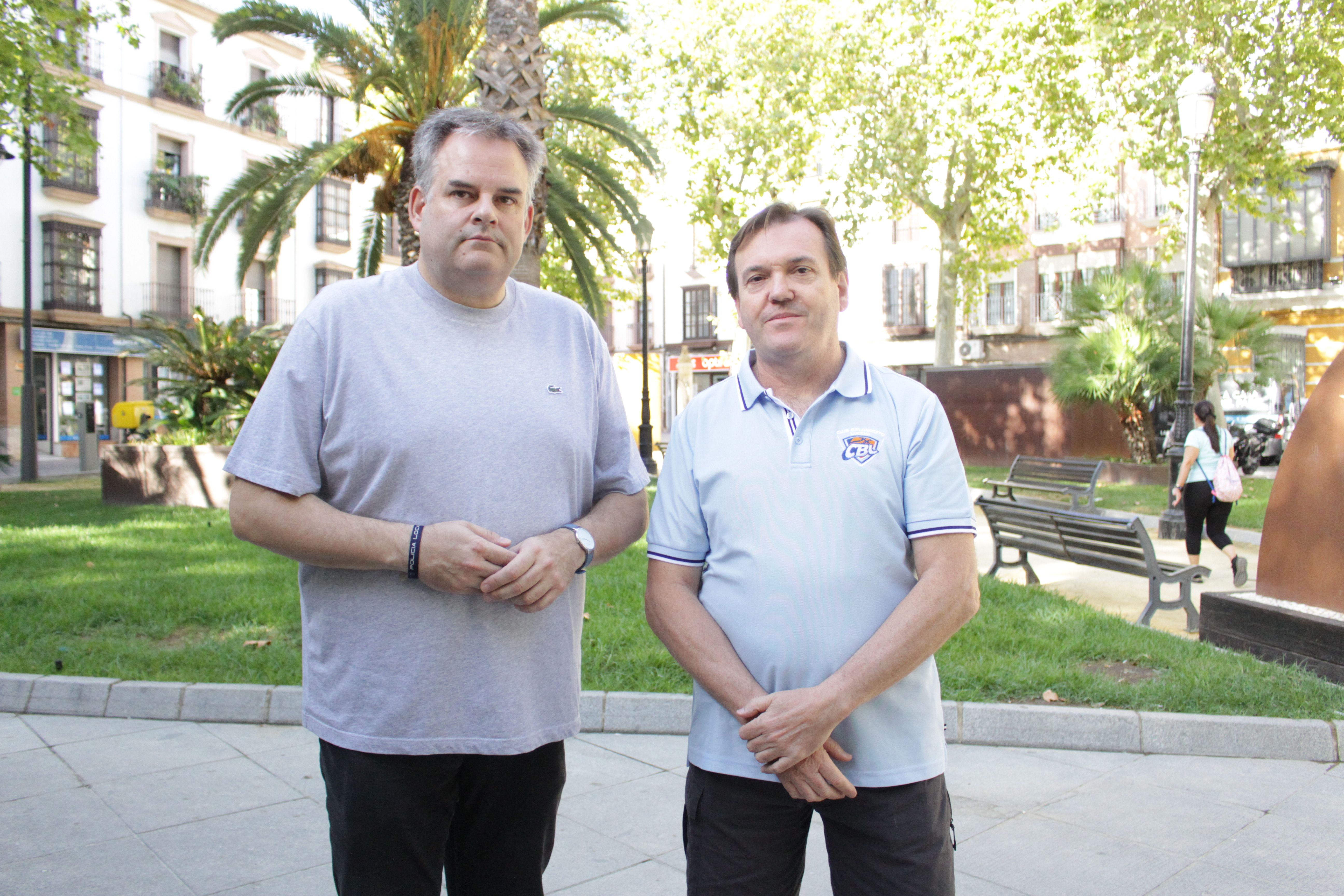 Ángel Novillo y Rafael Valverde durante la presentación del torneo