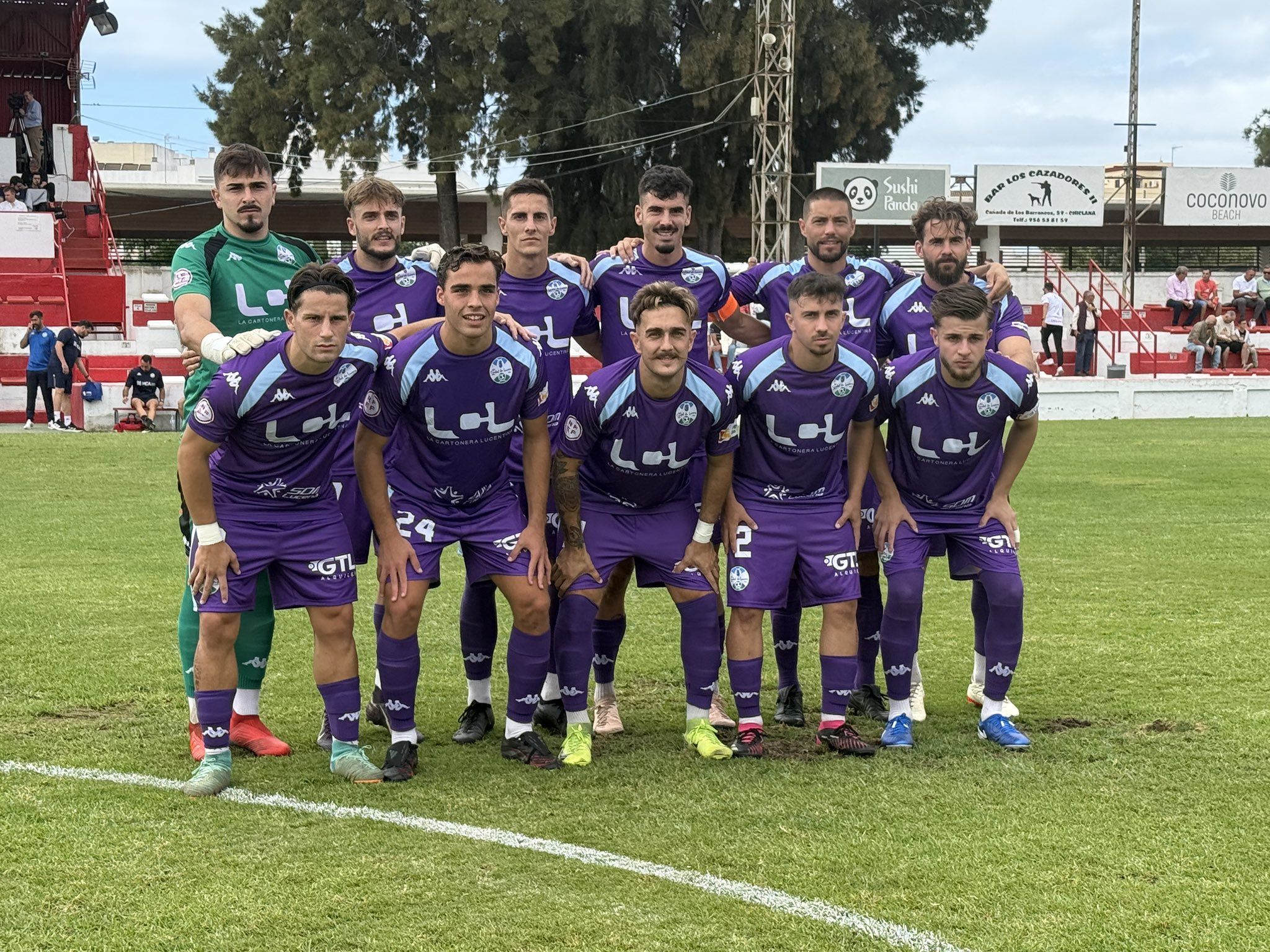 Once inicial del Ciudad de Lucena en Chiclana. Foto: Chiclana C.F.