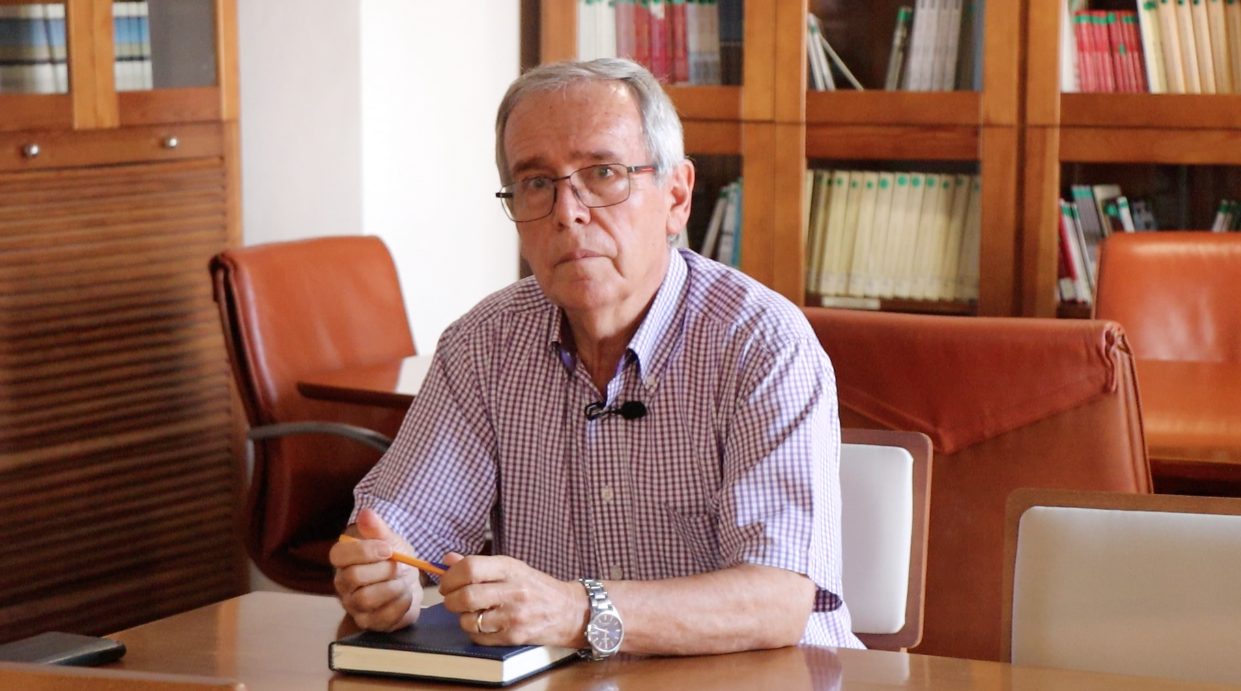 Antonio Moyano, miembro de la Asociación Amigos de la Escuela