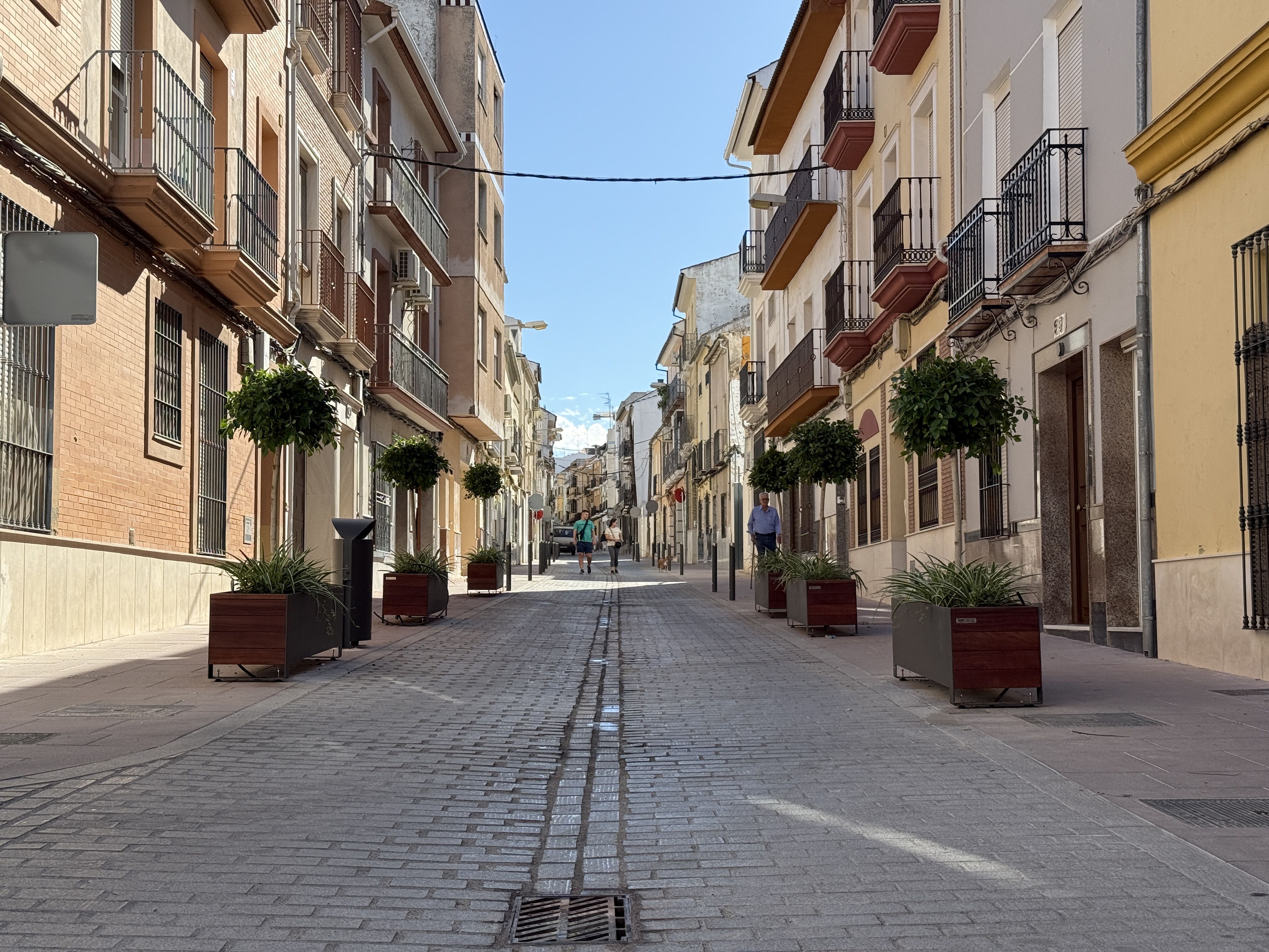 Calle Catalina Marín, en su intersección con calle San Marcos, a la finalización de las obras.