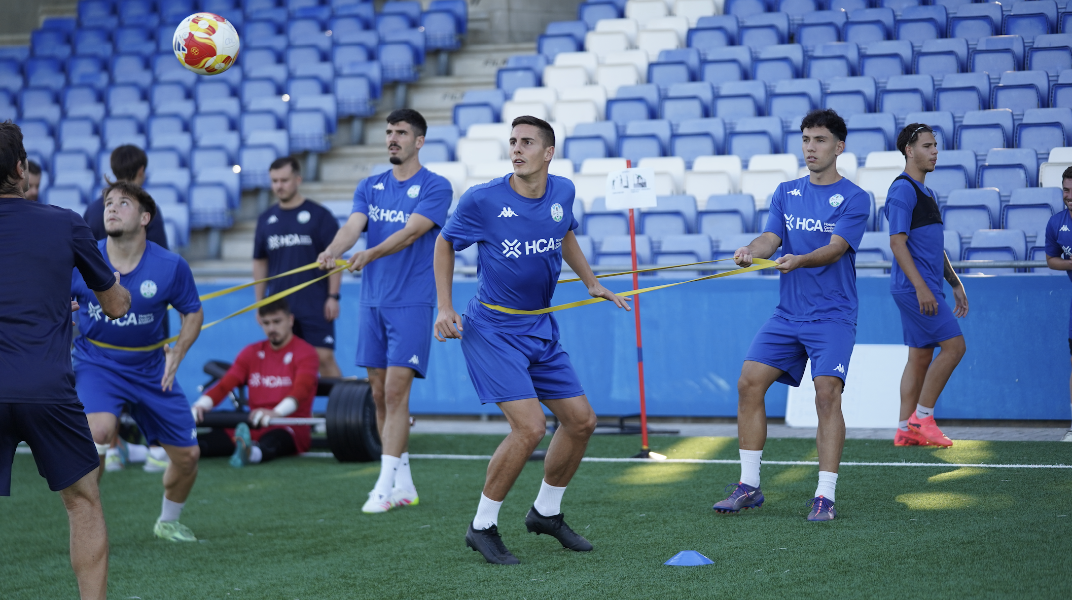 Una imagen del último entrenamiento del Ciudad de Lucena
