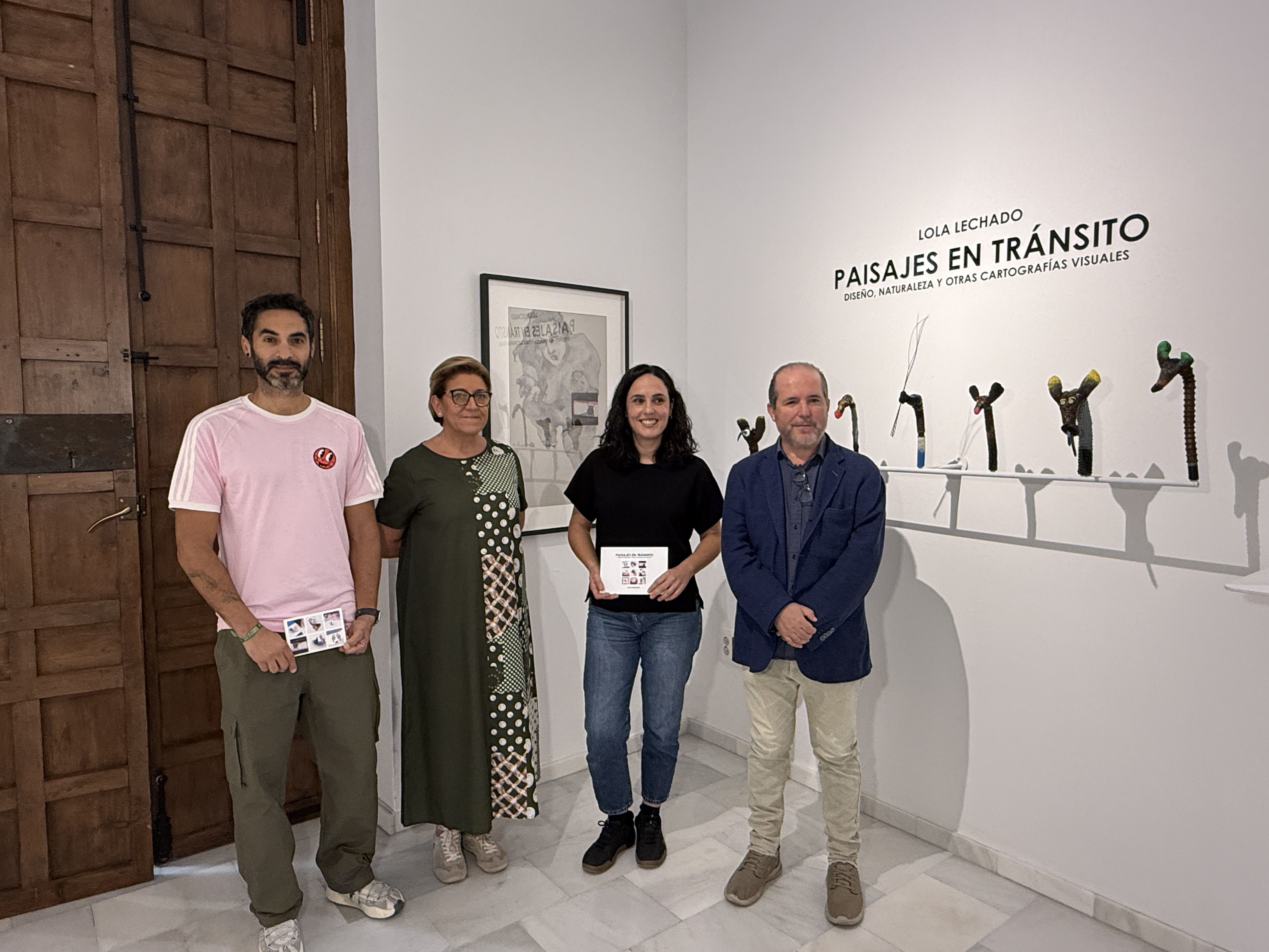 Uno de los momentos durante la presentación de la exposición ante los medios Uno de los momentos durante la presentación de la exposición ante los medios
