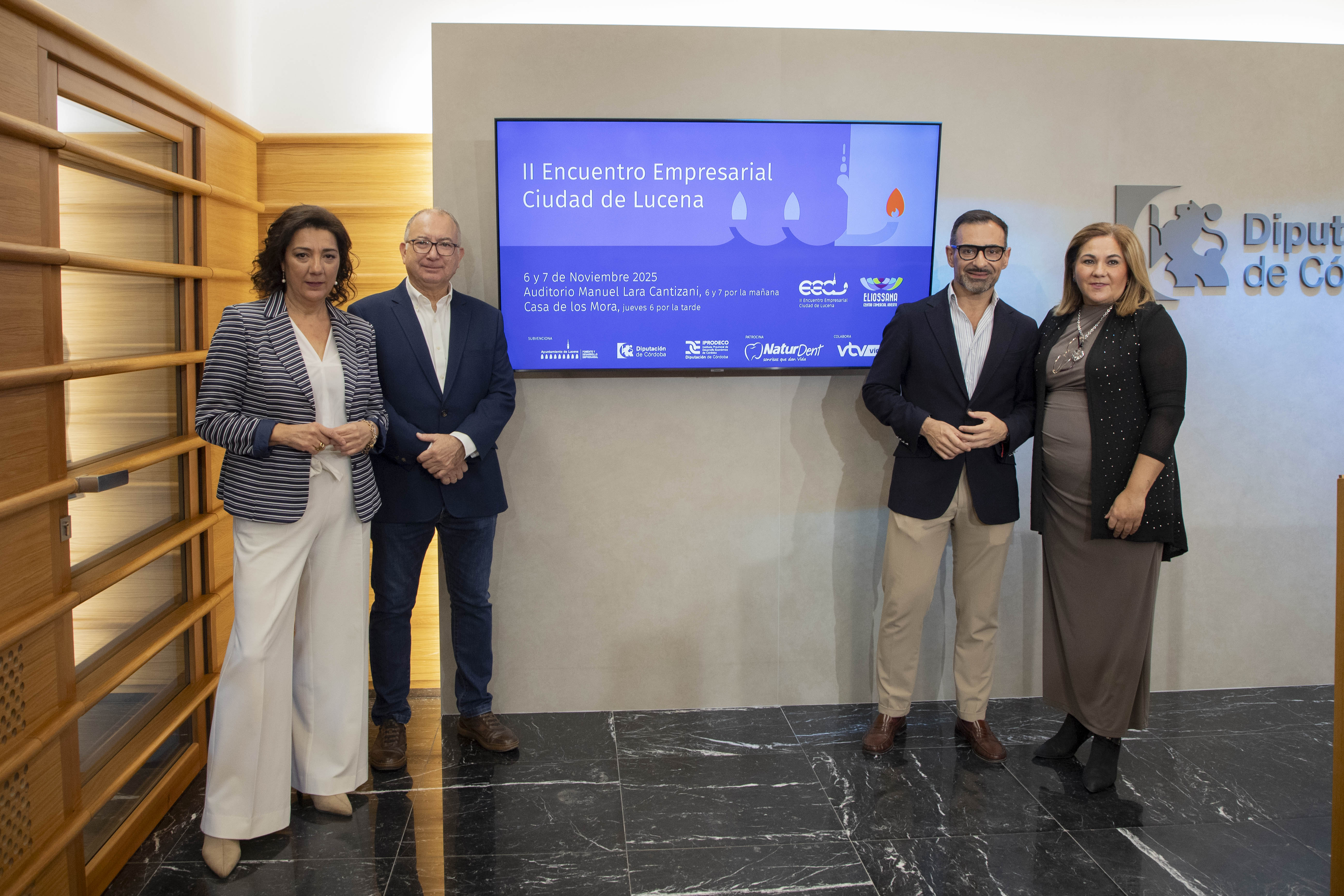Presentación del II Encuentro Empresarial Ciudad de Lucena en la Diputación de Córdoba