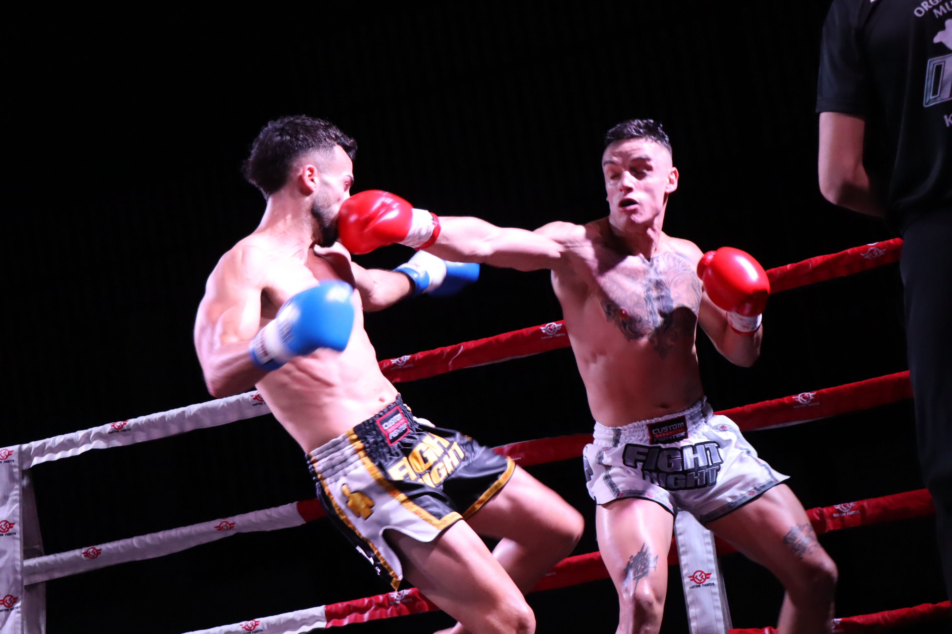 Un momento del combate