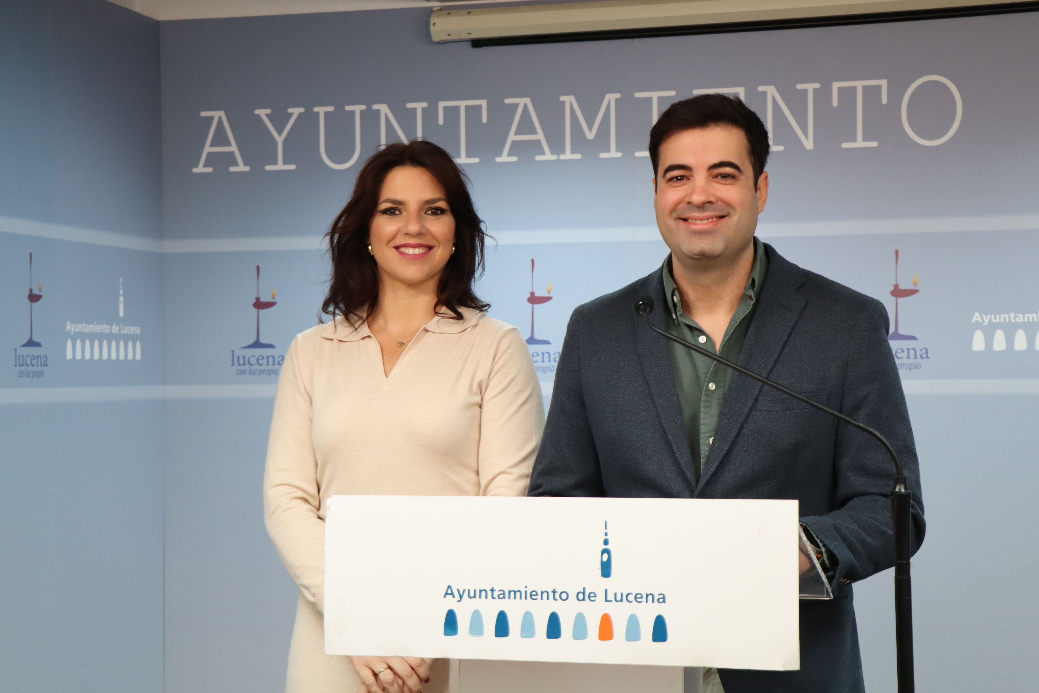 Purificación Joyera y Jesús López, ediles de Ciudadanos Lucena