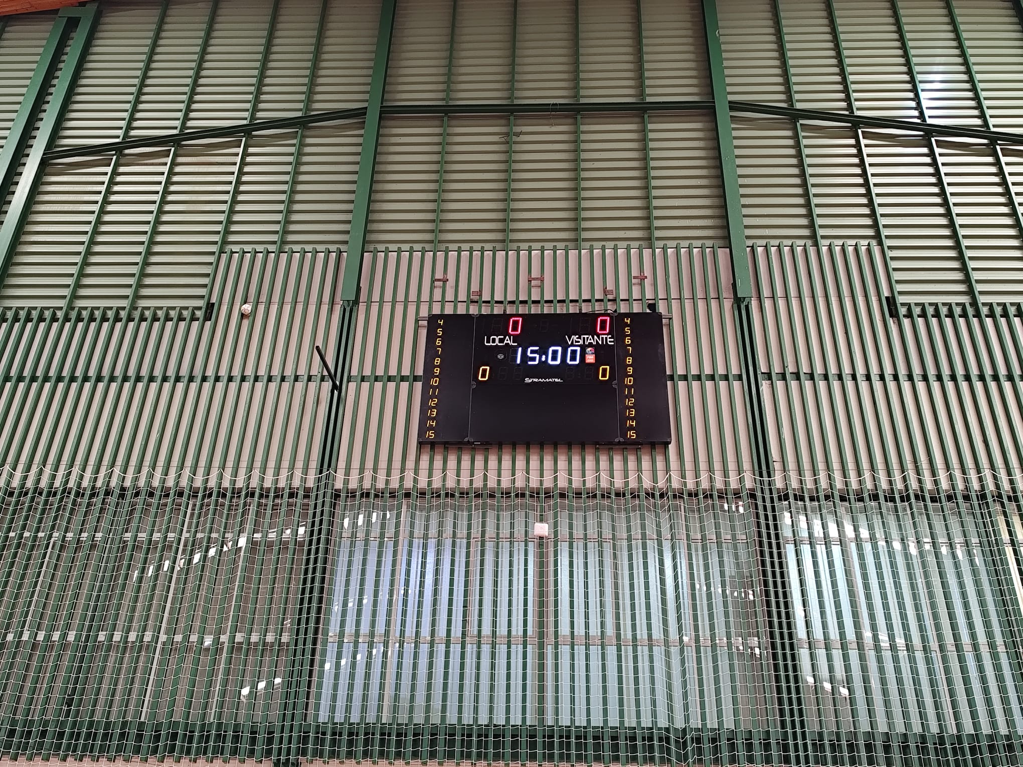 Nuevo marcador del pabellón cubierto Antonio Ruiz-Canela