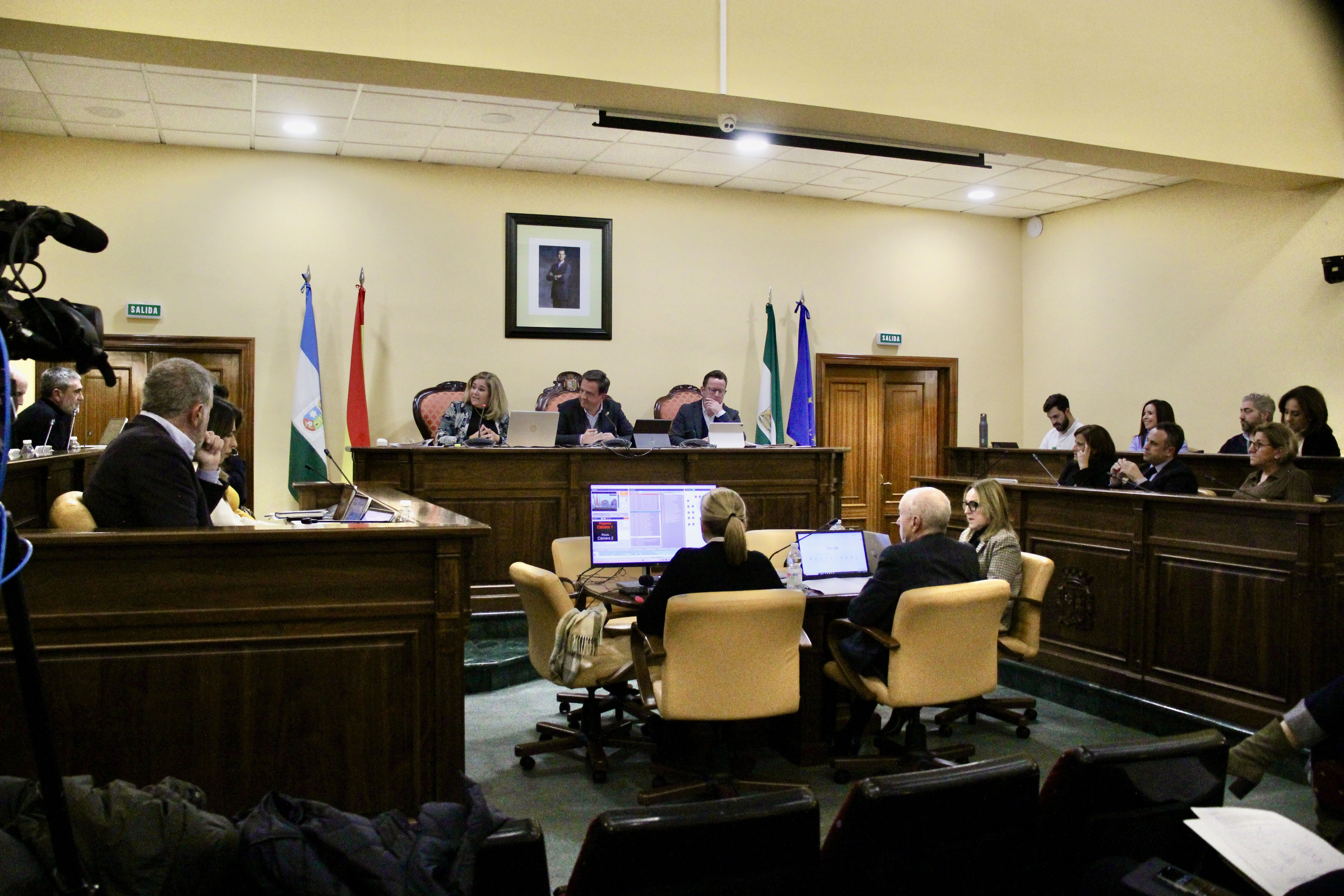 Una imagen del pleno de ayer, en el que se aprobaron los presupuestos municipales 