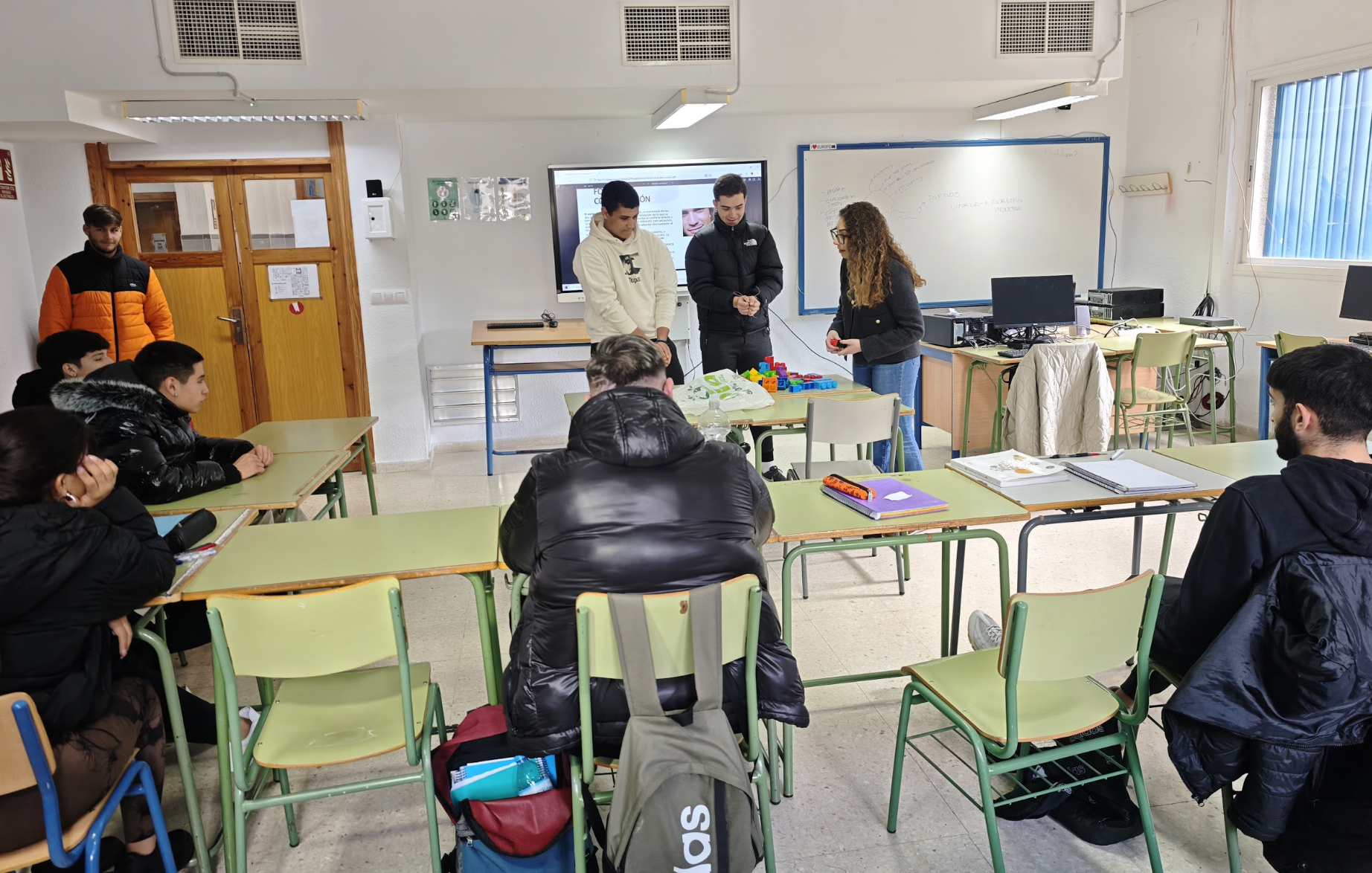 Una de las actividades en el IES Miguel de Cervantes