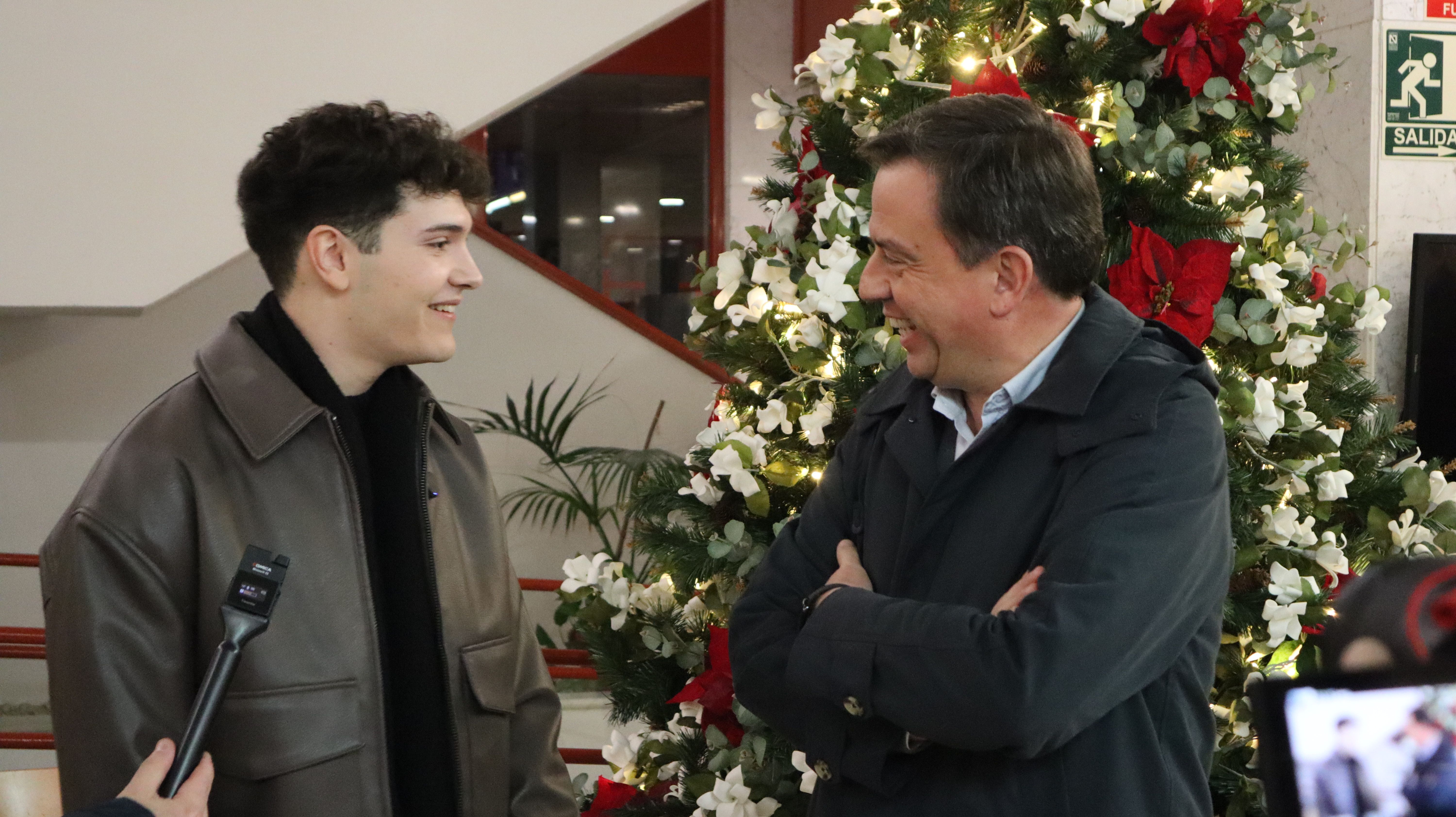 Crespo en el encendido del Alumbrado de Navidad en Lucena
