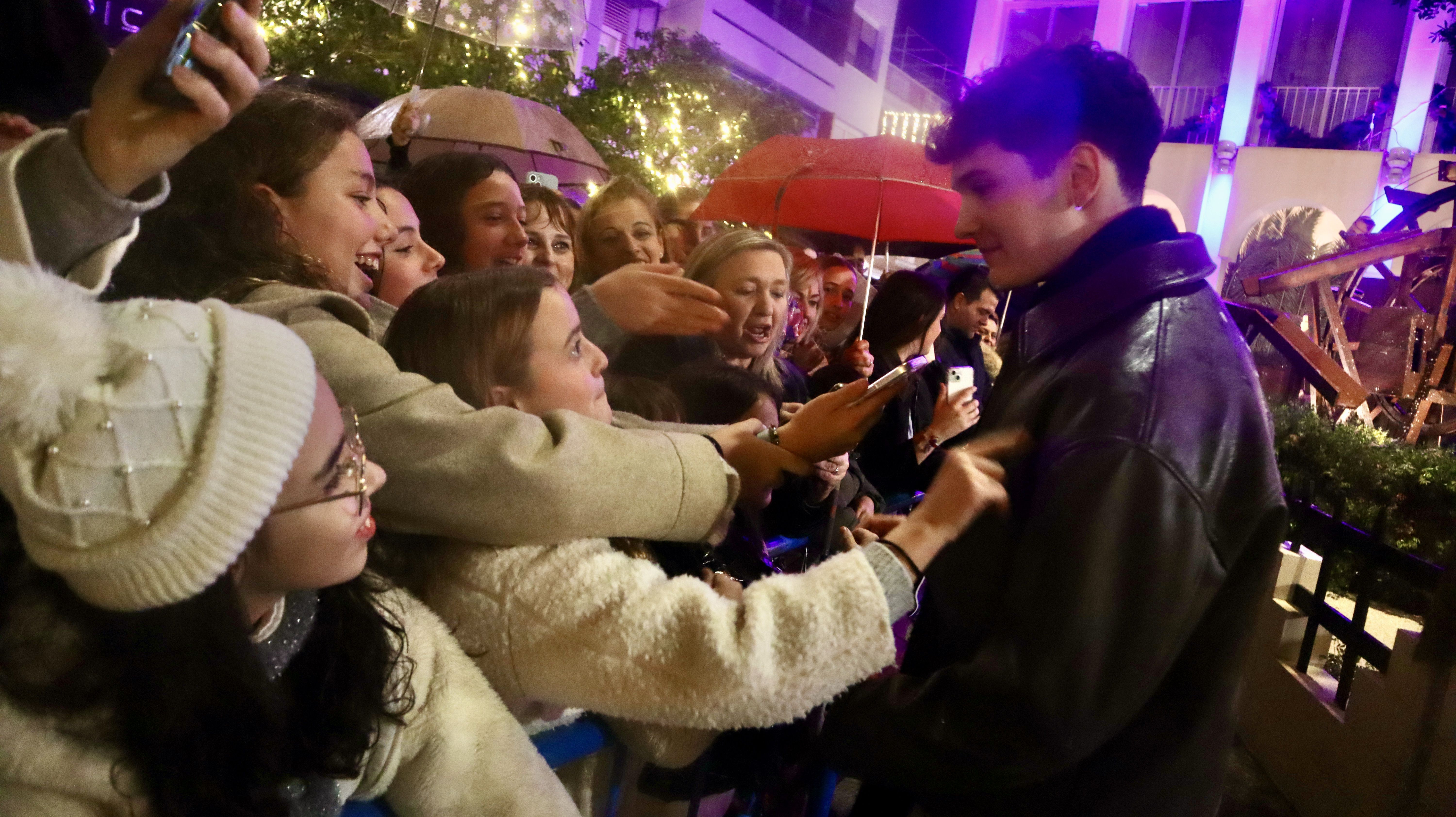Crespo en el encendido del Alumbrado de Navidad en Lucena