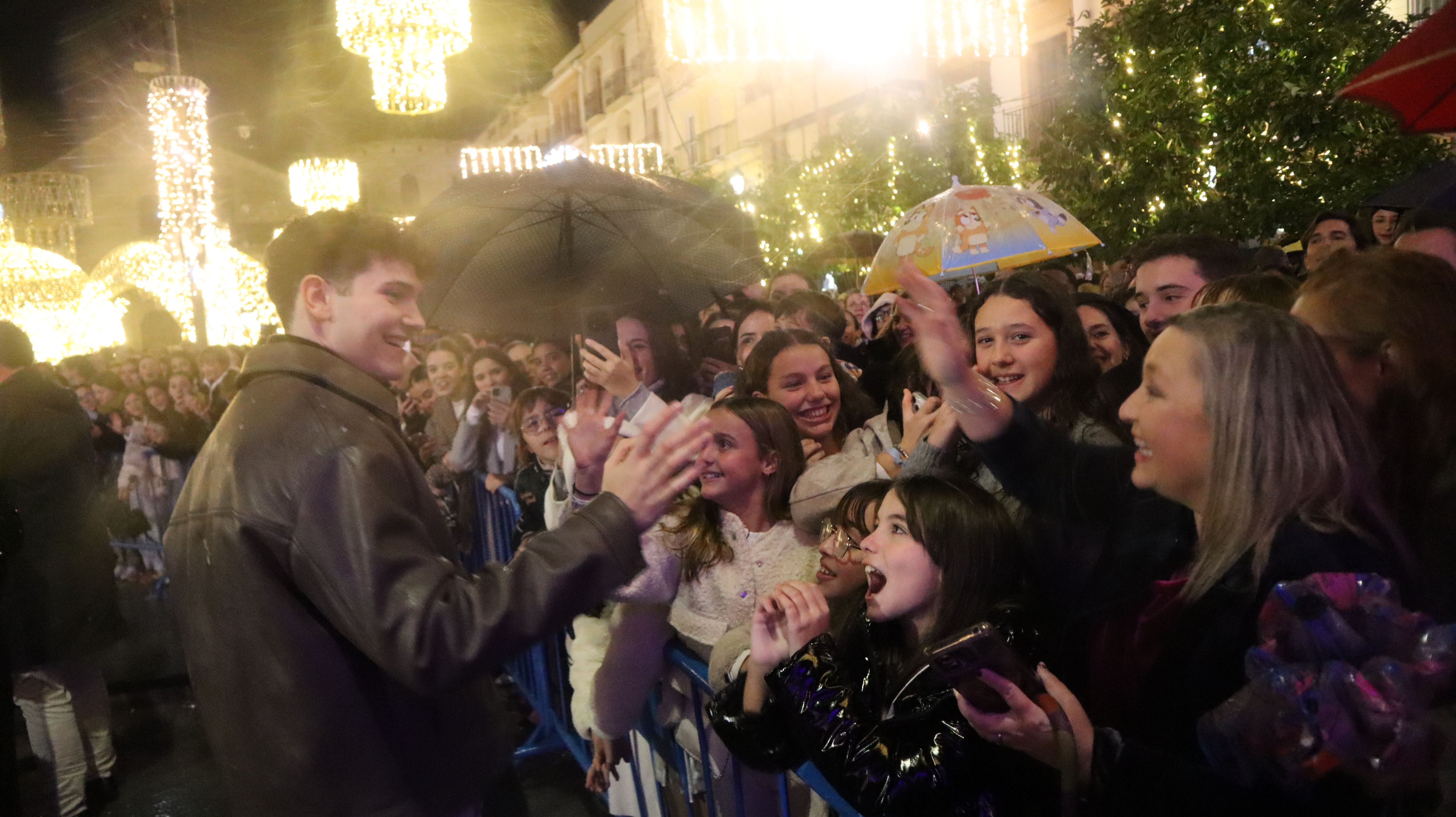 Crespo en el encendido del Alumbrado de Navidad en Lucena