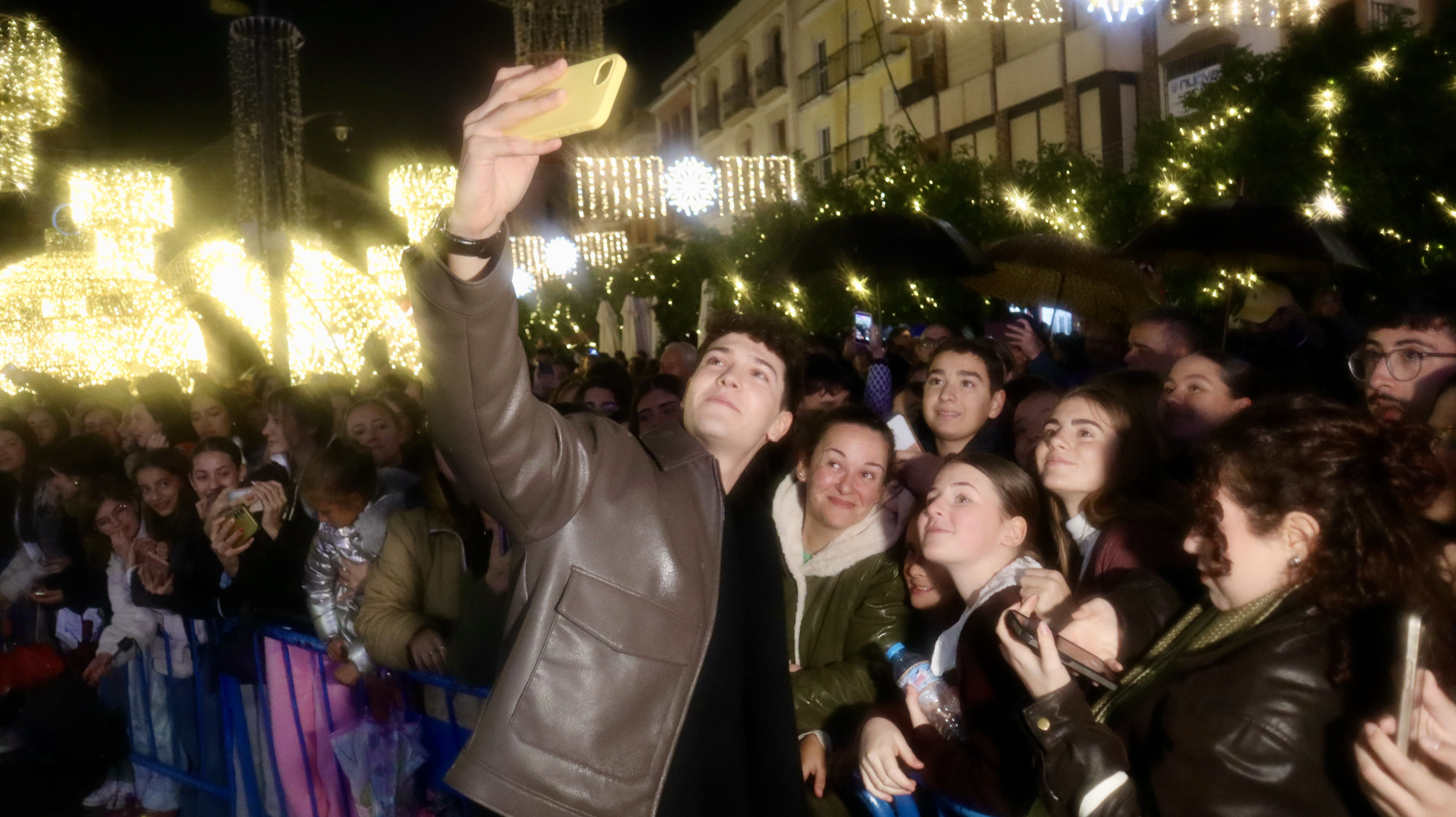 Crespo en el encendido del Alumbrado de Navidad en Lucena