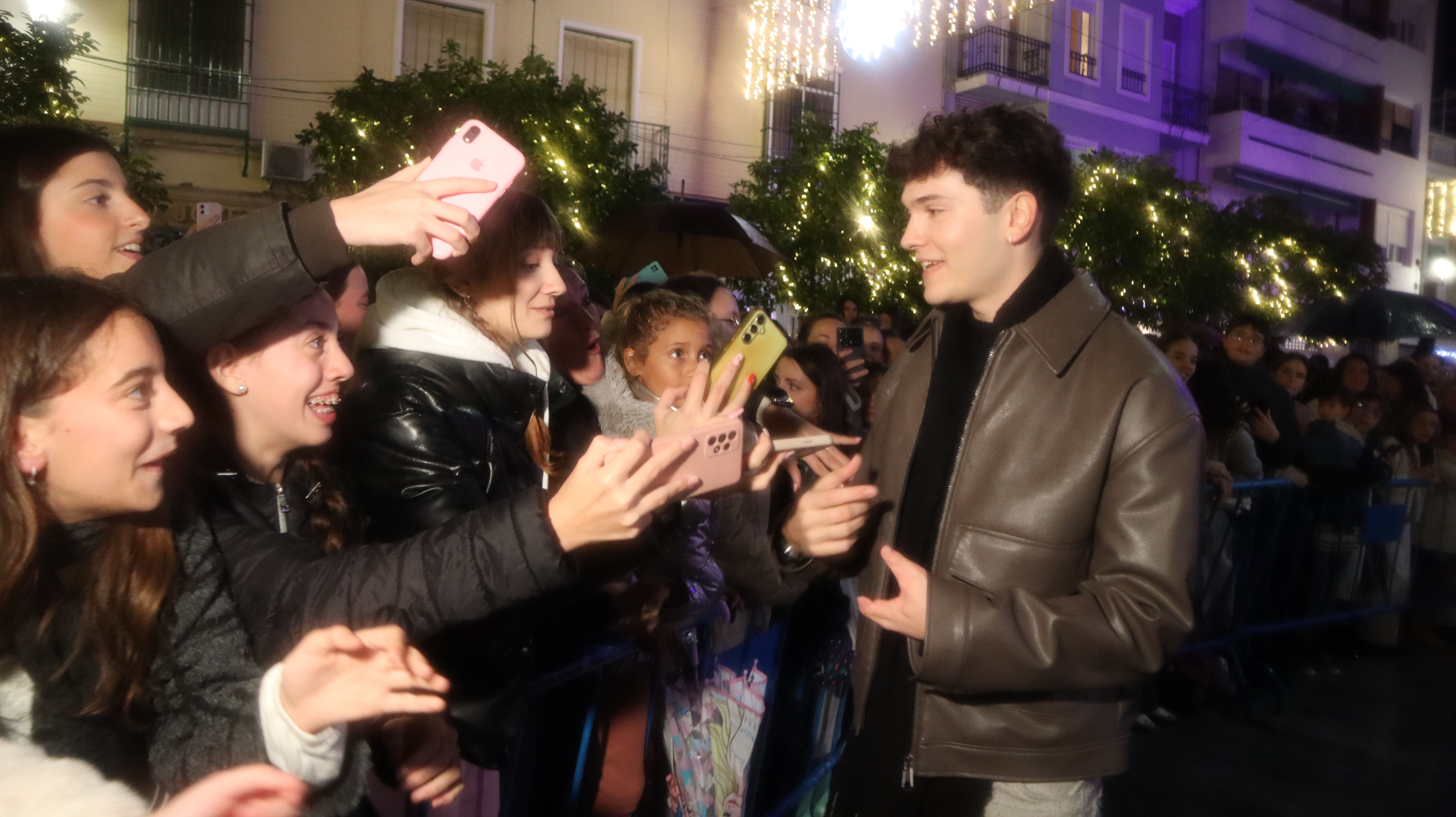 Crespo en el encendido del Alumbrado de Navidad en Lucena