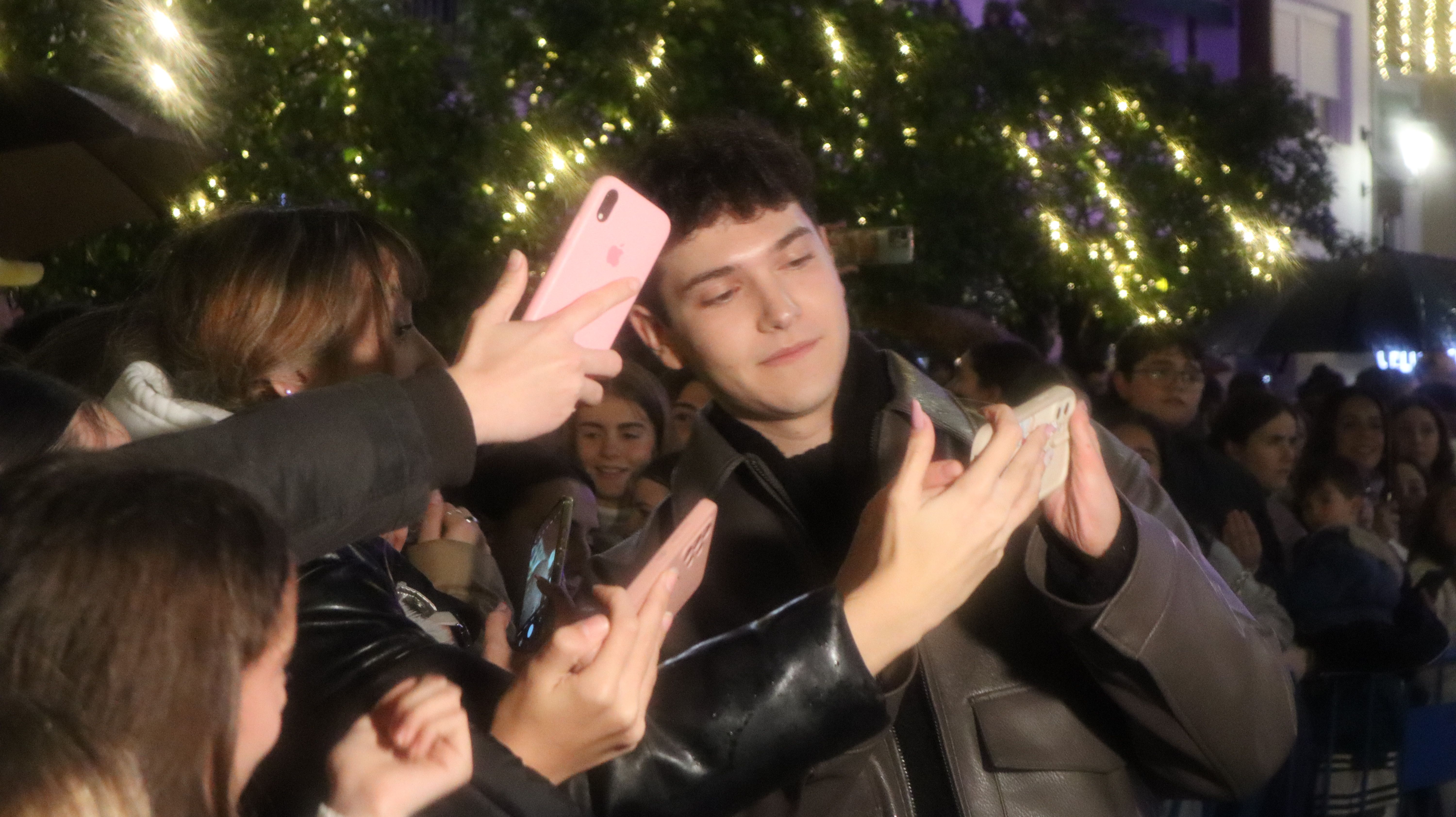 Crespo en el encendido del Alumbrado de Navidad en Lucena