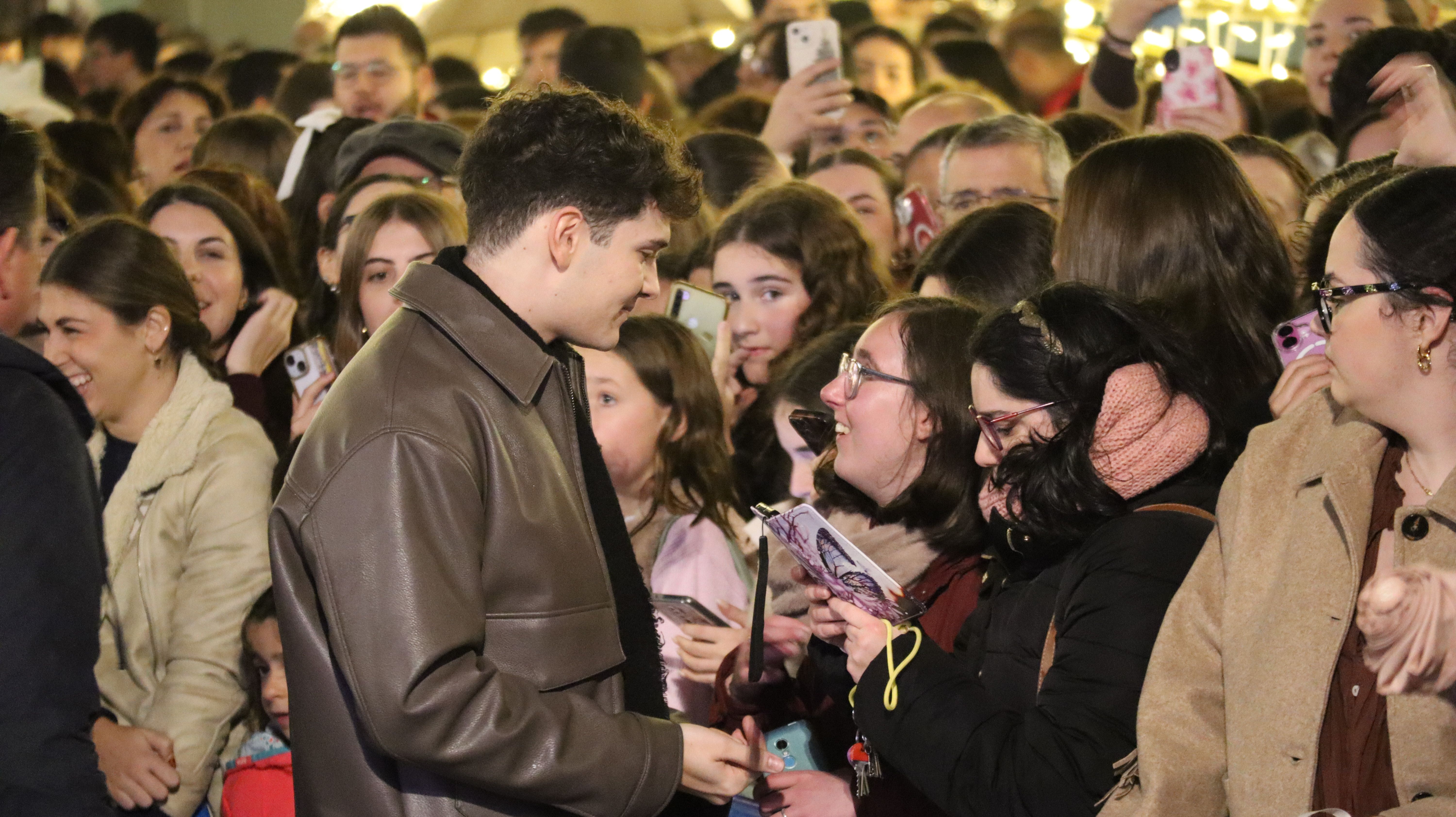 Crespo en el encendido del Alumbrado de Navidad en Lucena
