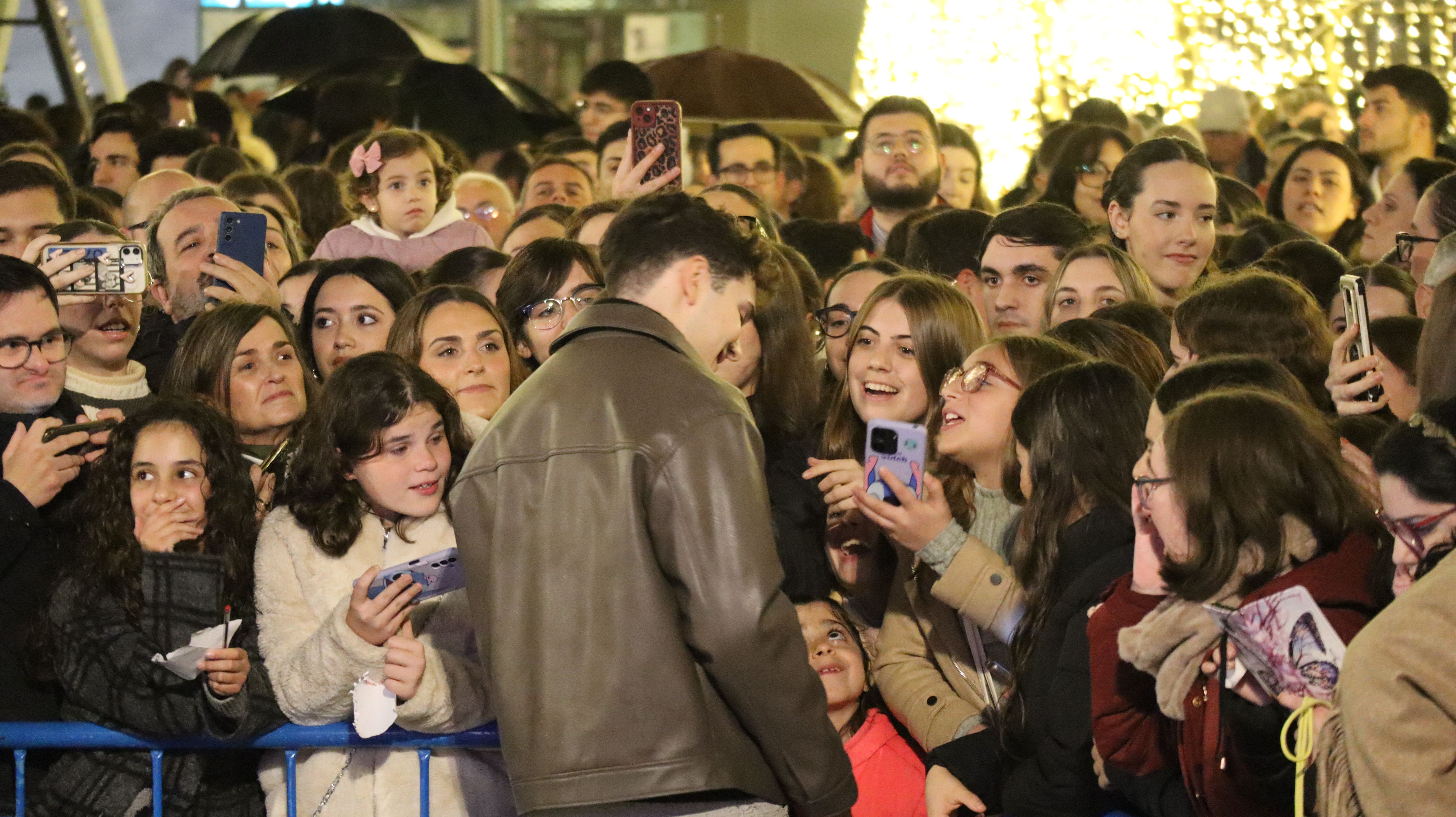 Crespo en el encendido del Alumbrado de Navidad en Lucena