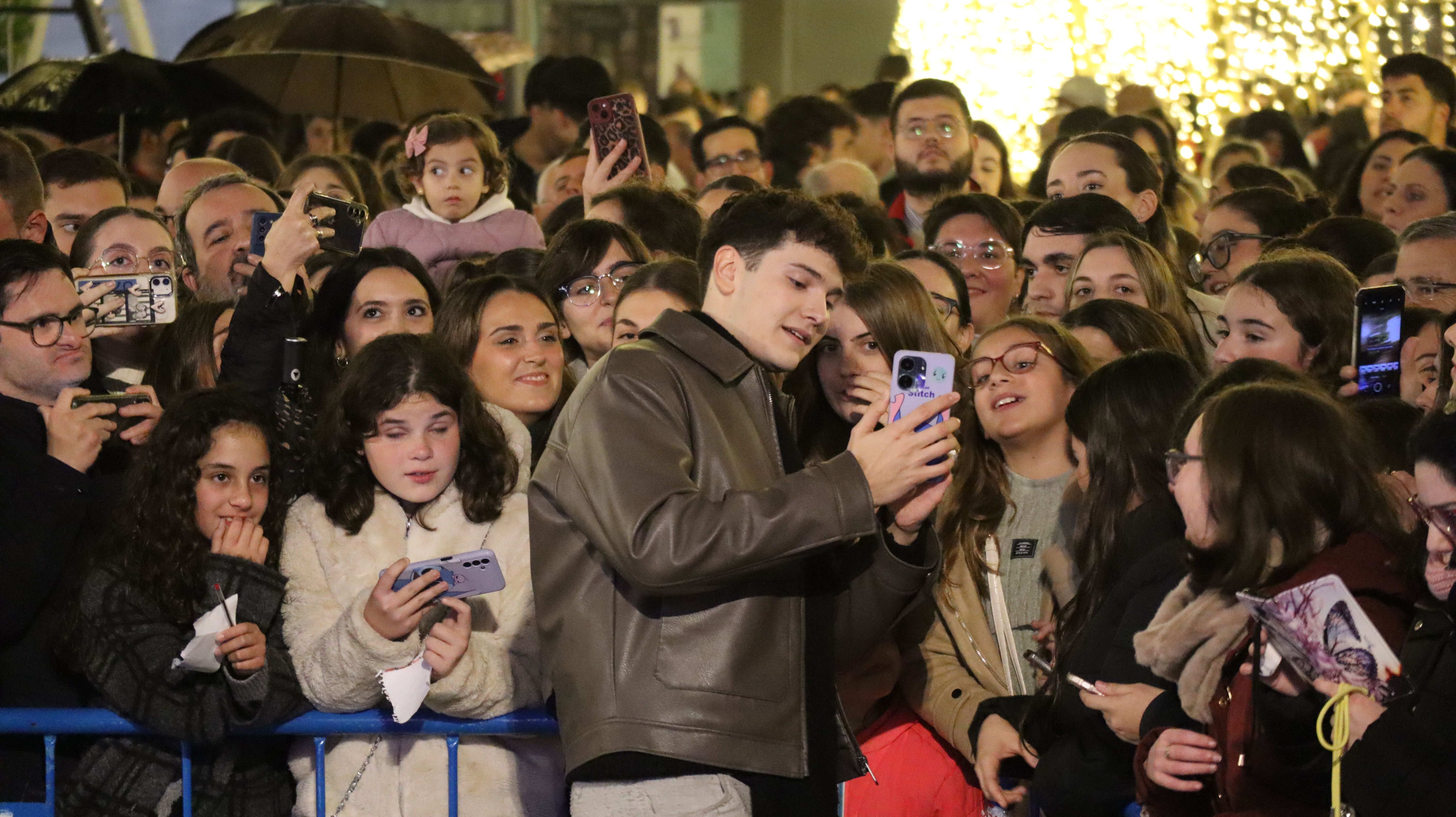 Crespo en el encendido del Alumbrado de Navidad en Lucena
