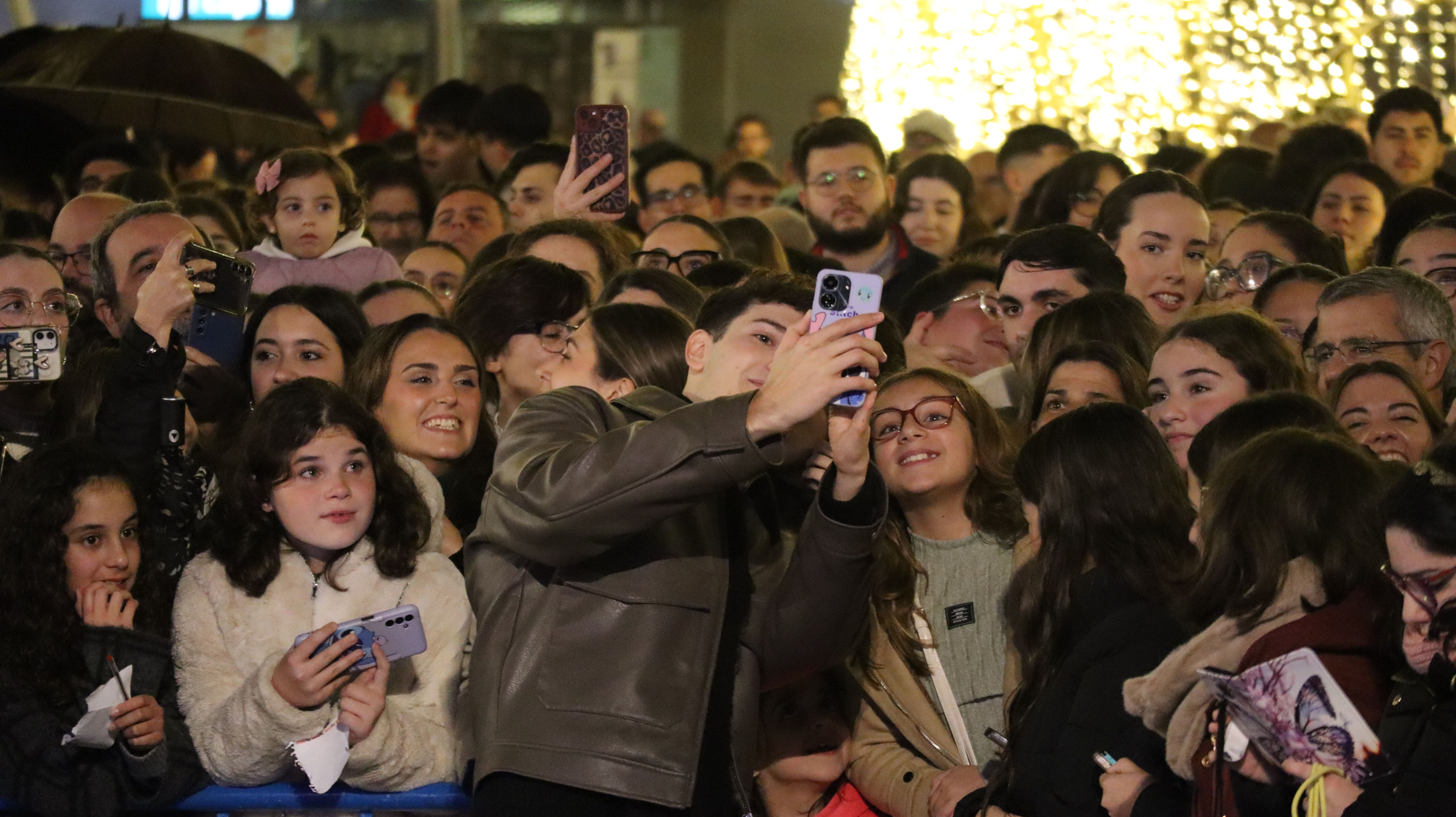 Crespo en el encendido del Alumbrado de Navidad en Lucena