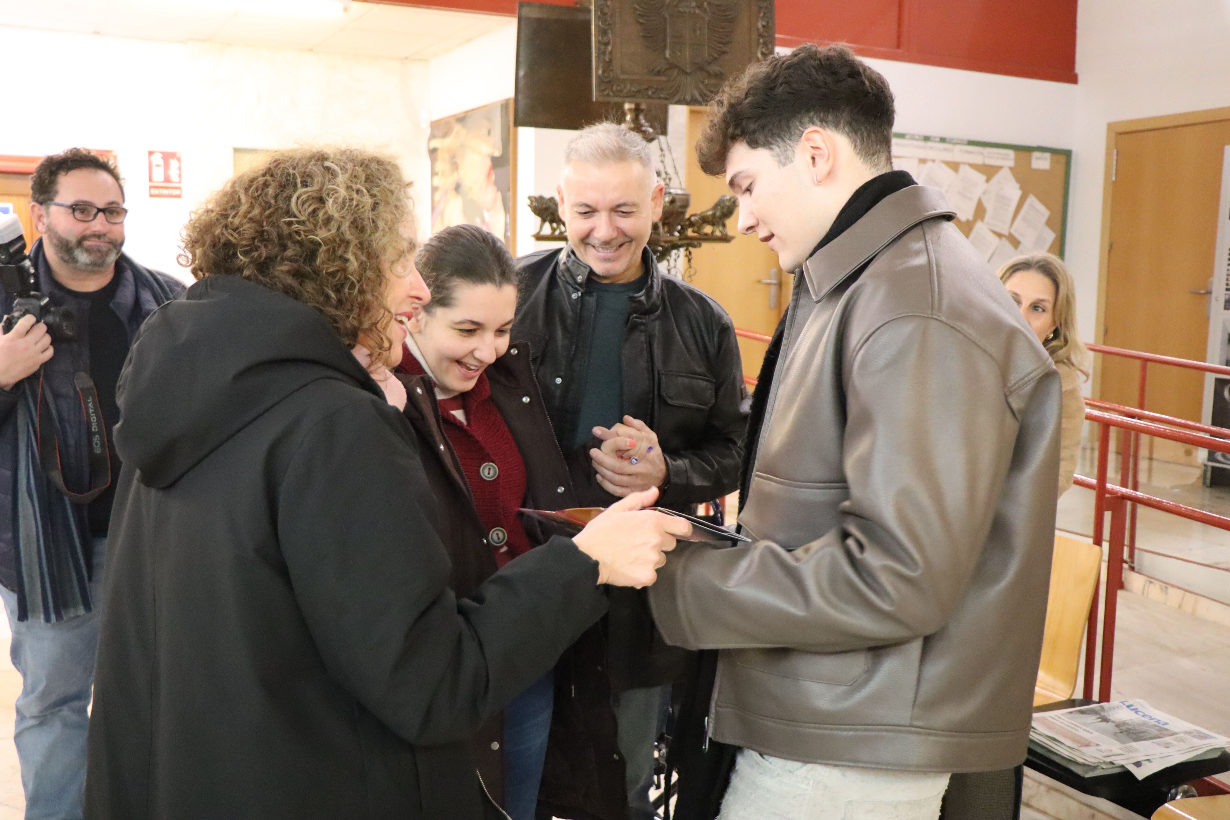 Crespo en el encendido del Alumbrado de Navidad en Lucena
