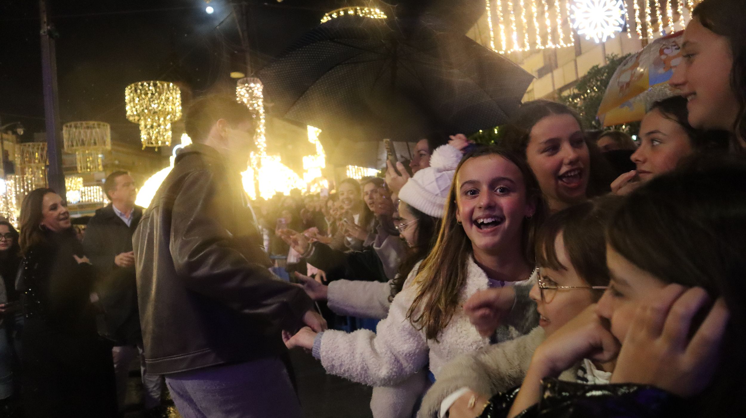 Crespo en el encendido del Alumbrado de Navidad en Lucena