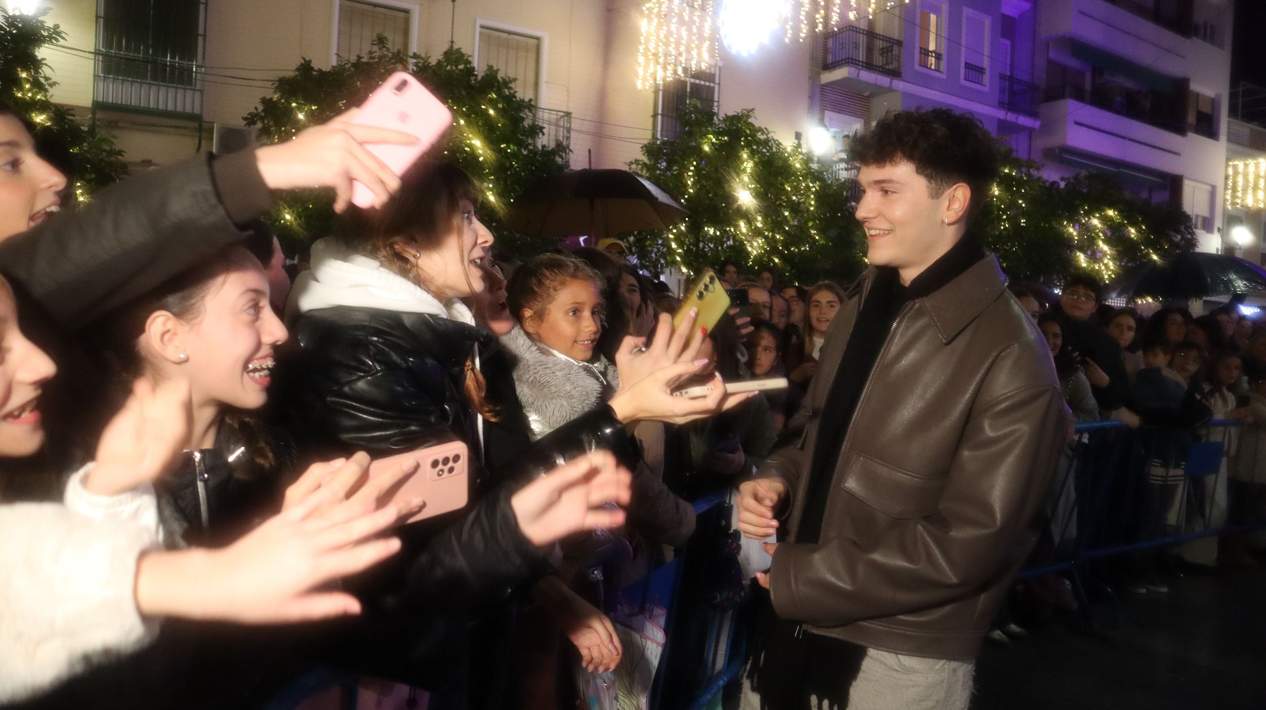 Crespo en el encendido del Alumbrado de Navidad en Lucena
