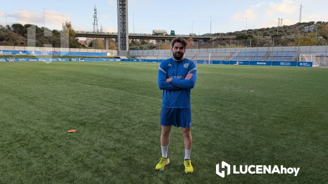 Alberto García durante la entrevista Alberto García durante la entrevista